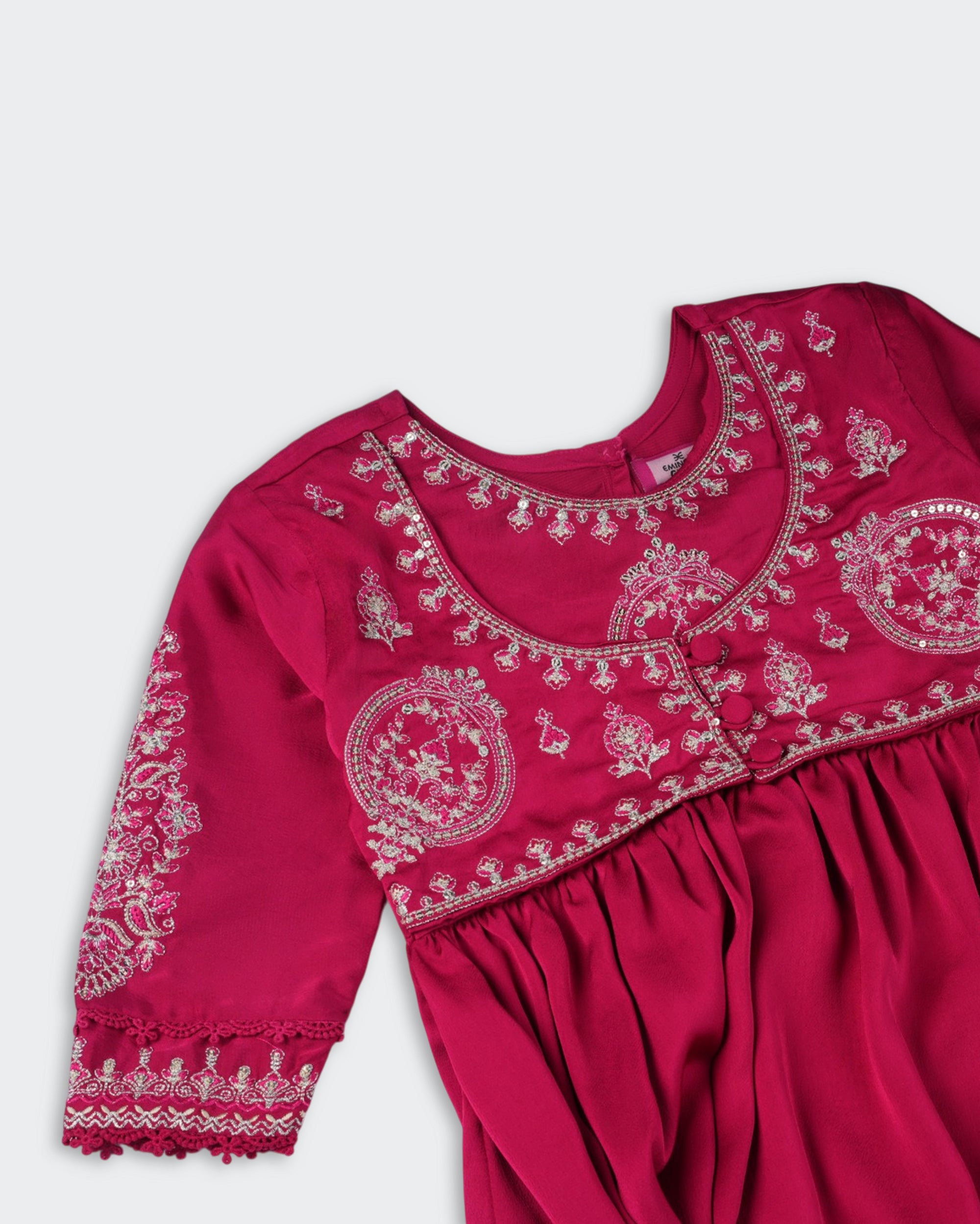 Eminent Girls’ Signature Embroidered 2 Pcs Suit, Girls Shalwar Kameez, Eminent, Chase Value