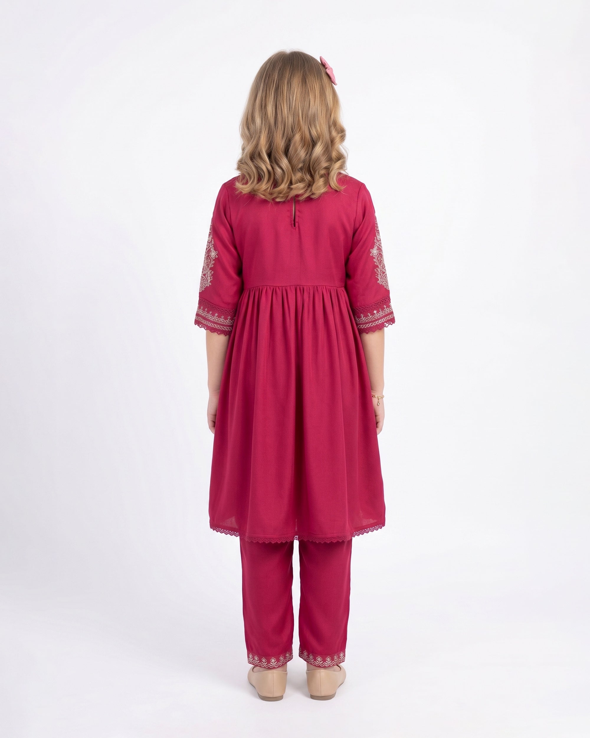 Eminent Girls’ Signature Embroidered 2 Pcs Suit, Girls Shalwar Kameez, Eminent, Chase Value