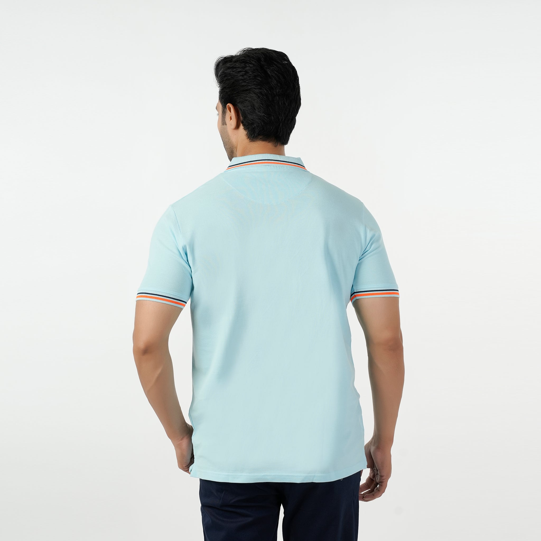 Eminent Men's Half Sleeves Polo T-Shirt - Sky Blue, Men's T-Shirts & Polos, Eminent, Chase Value