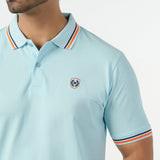 Eminent Men's Half Sleeves Polo T-Shirt - Sky Blue, Men's T-Shirts & Polos, Eminent, Chase Value