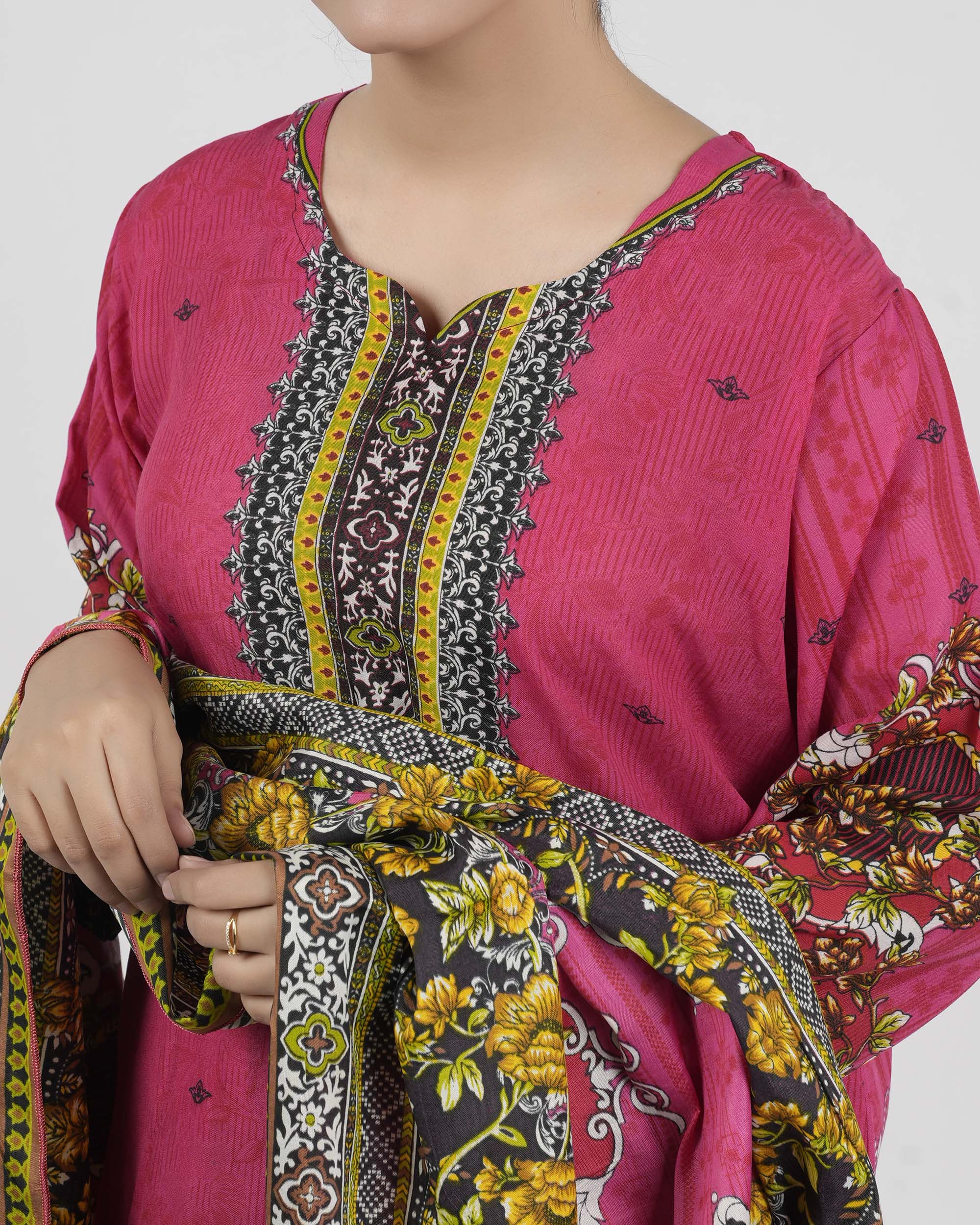 Gul Jee Shahzaib Women 3-Piece Unstitched Suit - 5, Women, 3Pcs Shalwar Suit, Chase Value, Chase Value