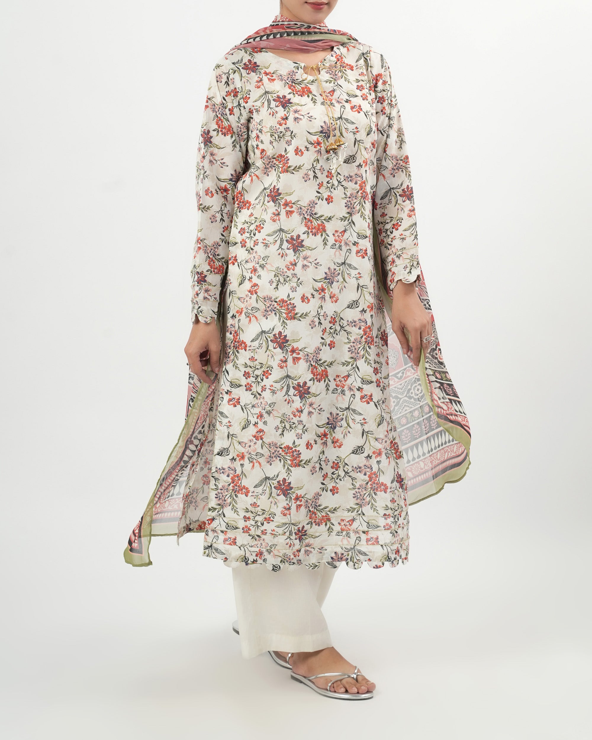 Eminent Women's Essential Printed 3 Pc Suit