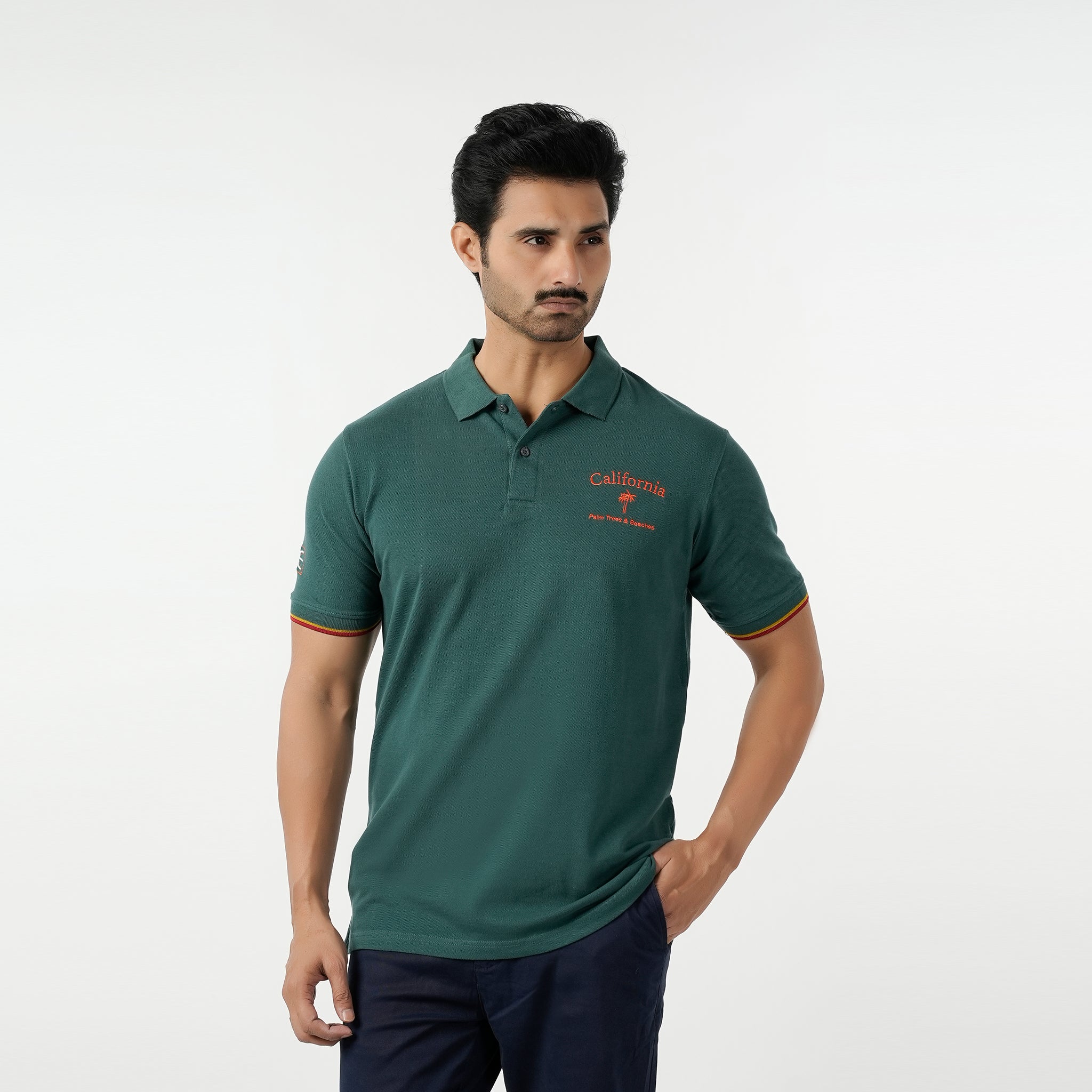 Eminent Men's Polo Half Sleeves T-Shirt - Green, Men's T-Shirts & Polos, Eminent, Chase Value