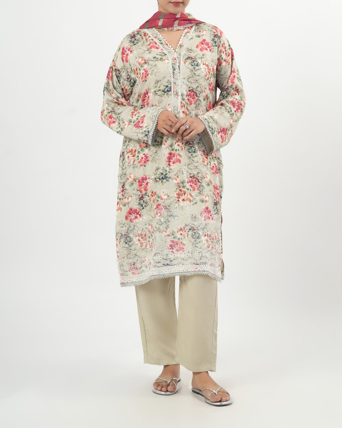 Eminent Women's Signature Embroidered 3Pc Suit