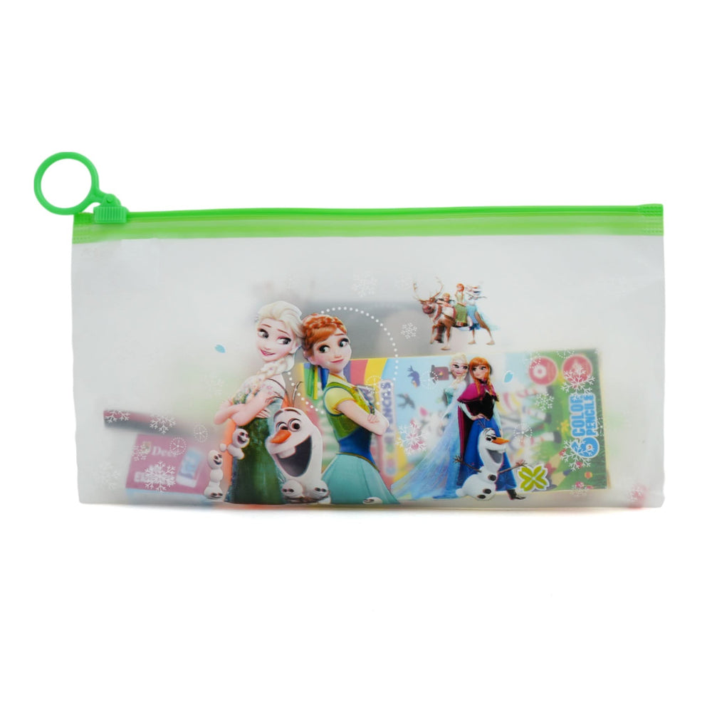 Pencil Pouch With Free Stationery Set - Green, Stationery Pouch & Box, Chase Value, Chase Value