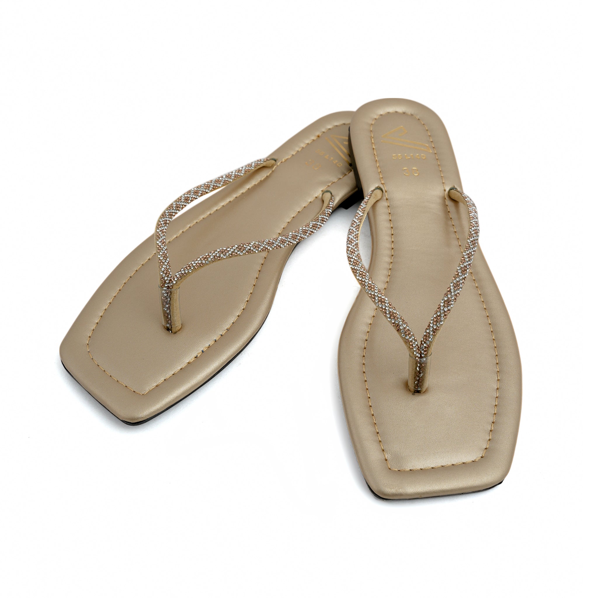 Valuable Women's Slipper - Golden, Women Slippers, Chase Value, Chase Value