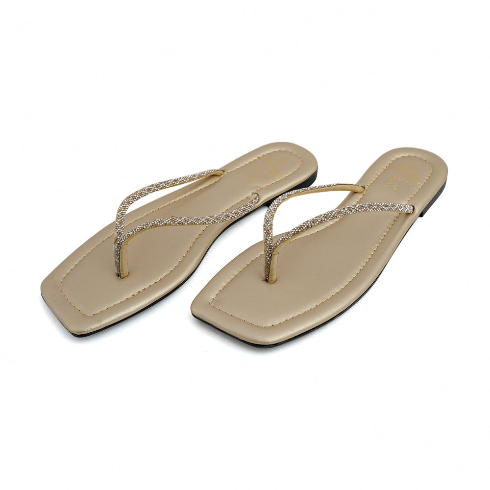 Valuable Women's Slipper - Golden, Women Slippers, Chase Value, Chase Value