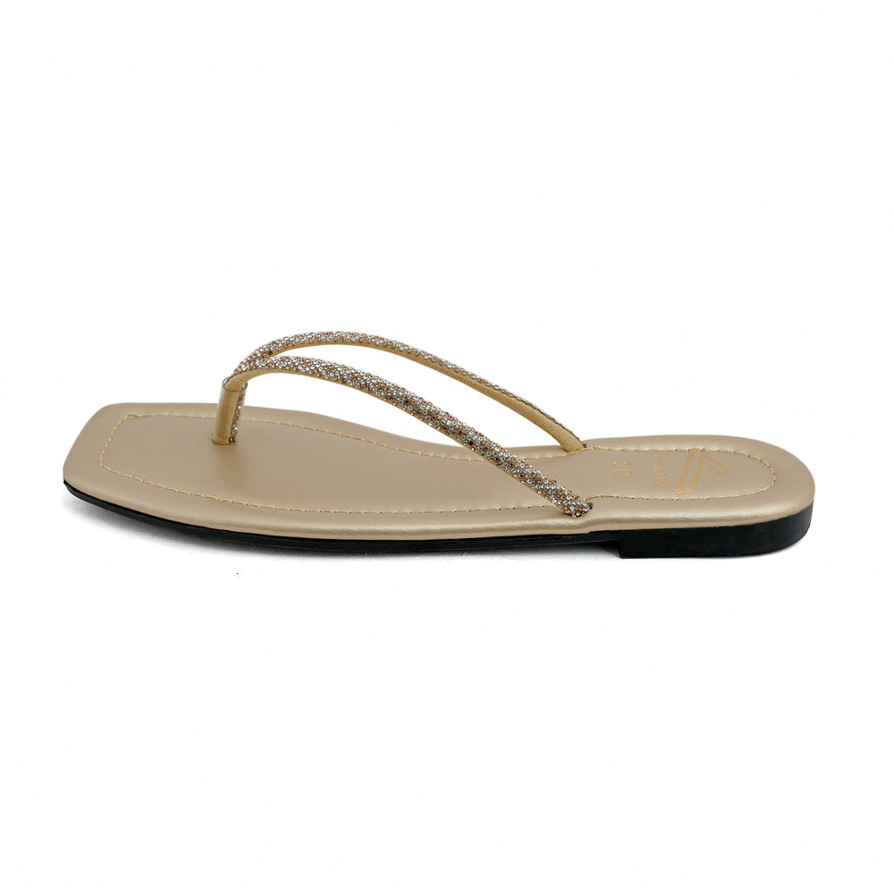 Valuable Women's Slipper - Golden, Women Slippers, Chase Value, Chase Value