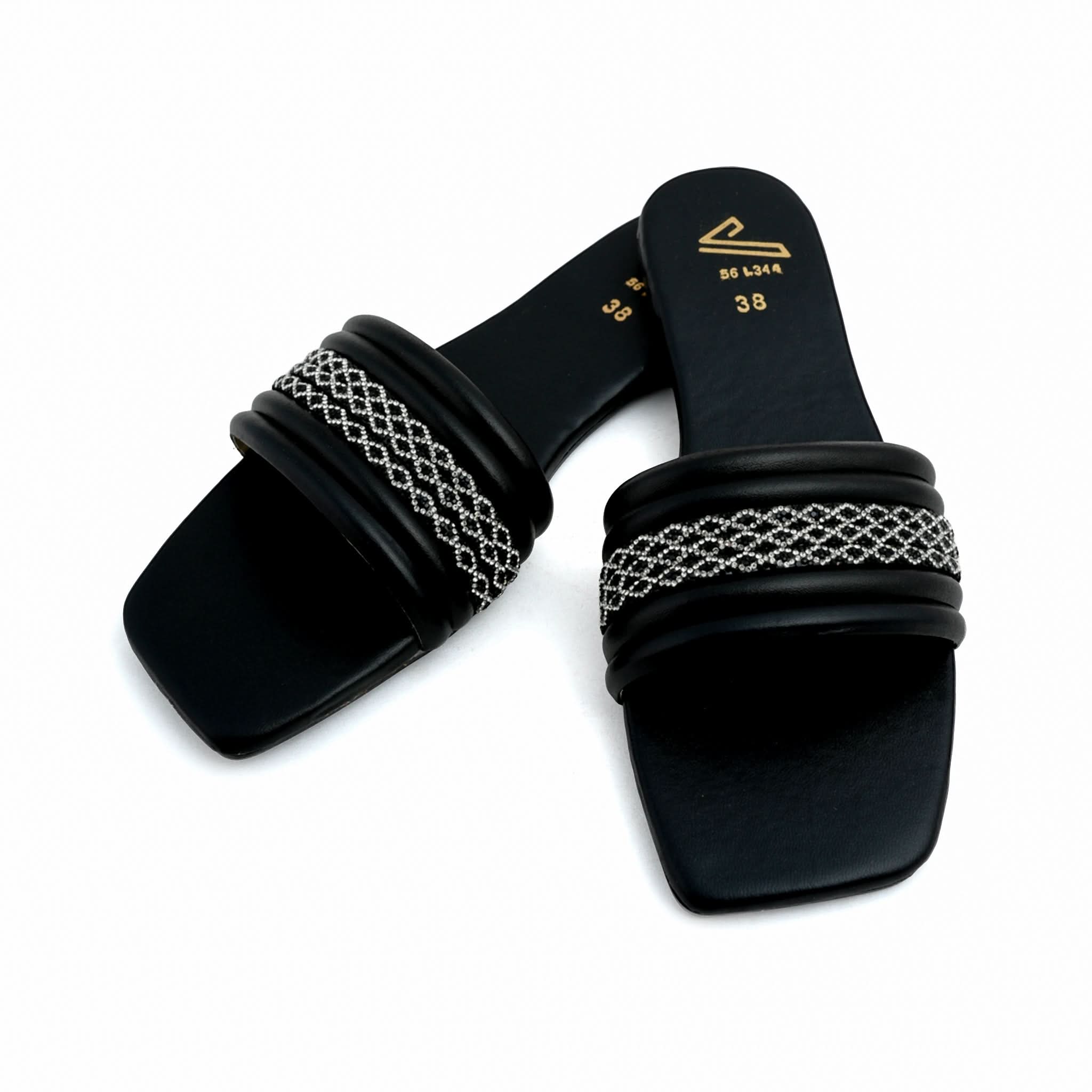 Valuable Women's Casual Slippers - Black, Women Slippers, Chase Value, Chase Value