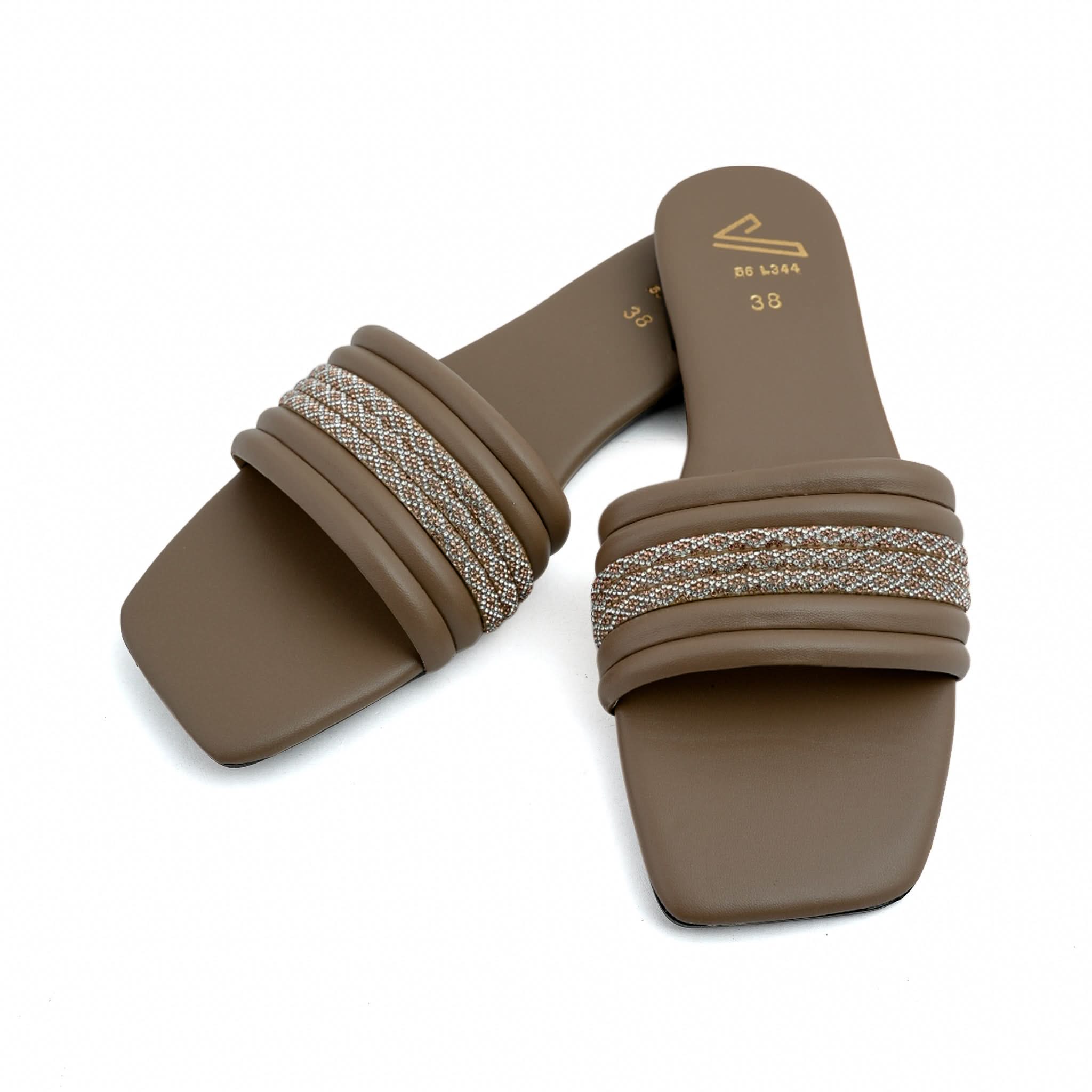 Valuable Women's Casual Slippers - Brown, Women Slippers, Chase Value, Chase Value