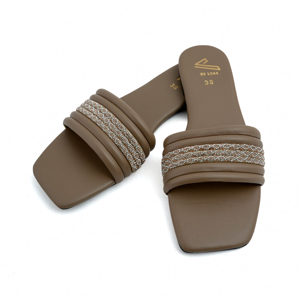 Valuable Women's Casual Slippers - Brown, Women Slippers, Chase Value, Chase Value