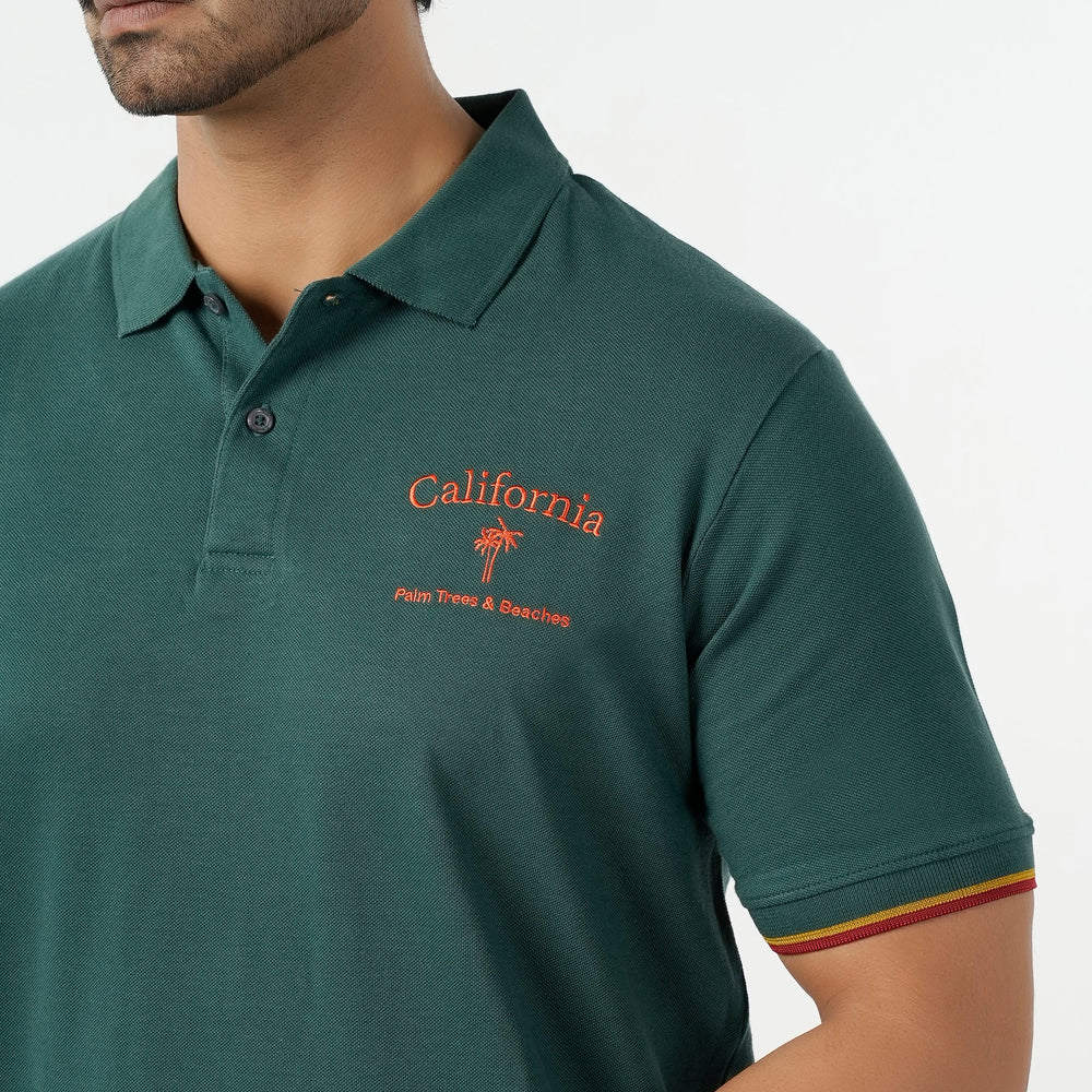 Eminent Men's Polo Half Sleeves T-Shirt - Green, Men's T-Shirts & Polos, Eminent, Chase Value