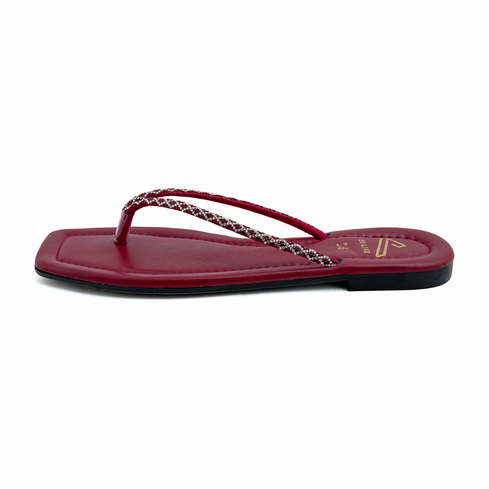 Valuable Women's Slipper - Maroon, Women Slippers, Chase Value, Chase Value