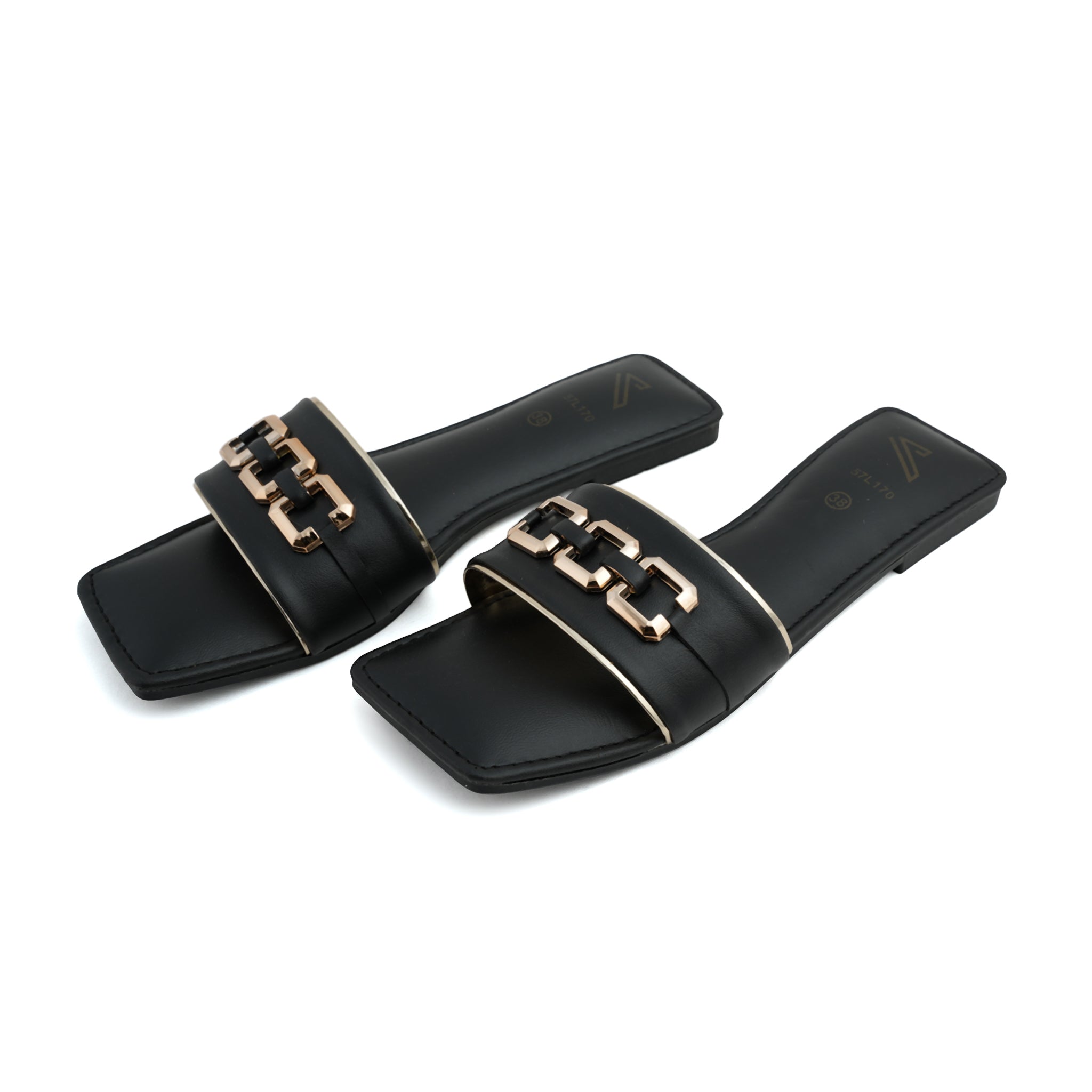 Women's Slipper-Black, Women Slippers, Chase Value, Chase Value