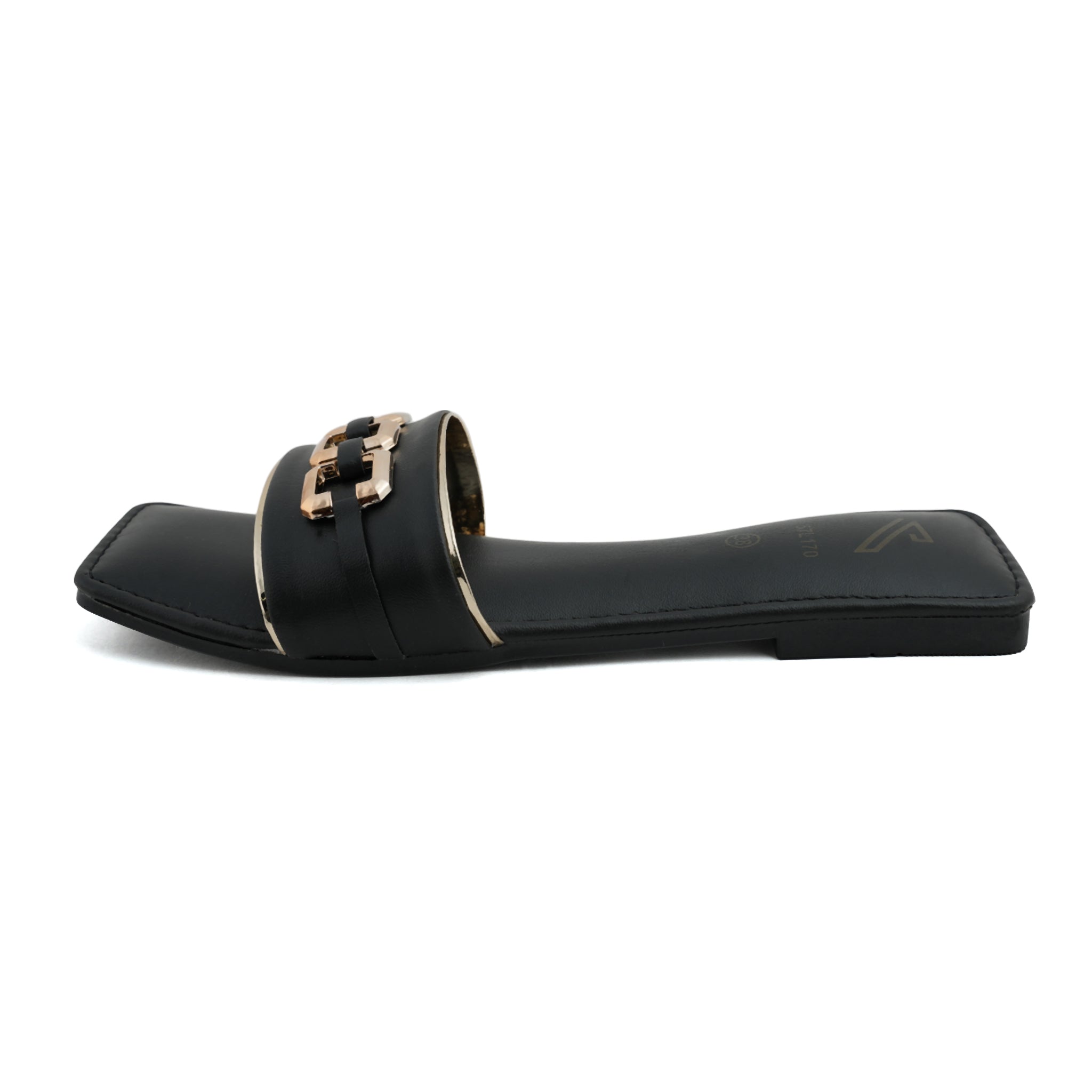 Women's Slipper-Black, Women Slippers, Chase Value, Chase Value