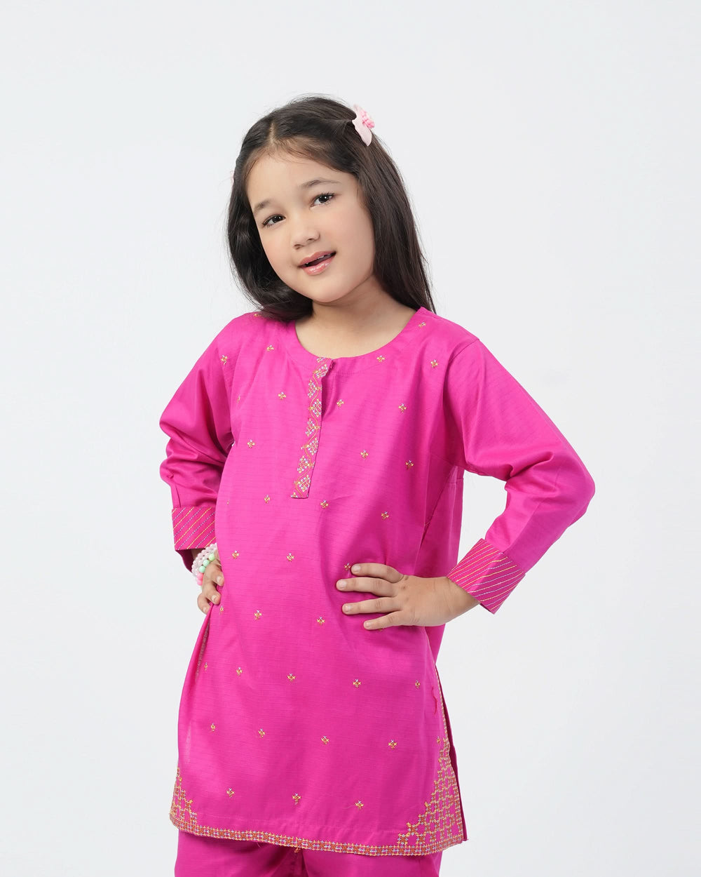 Eminent Girls Embroidered 02 Pcs Suit - Pink, Girls Shalwar Kameez, Eminent, Chase Value