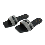 Women's Casual Slipper-Black, Women Slippers, Chase Value, Chase Value