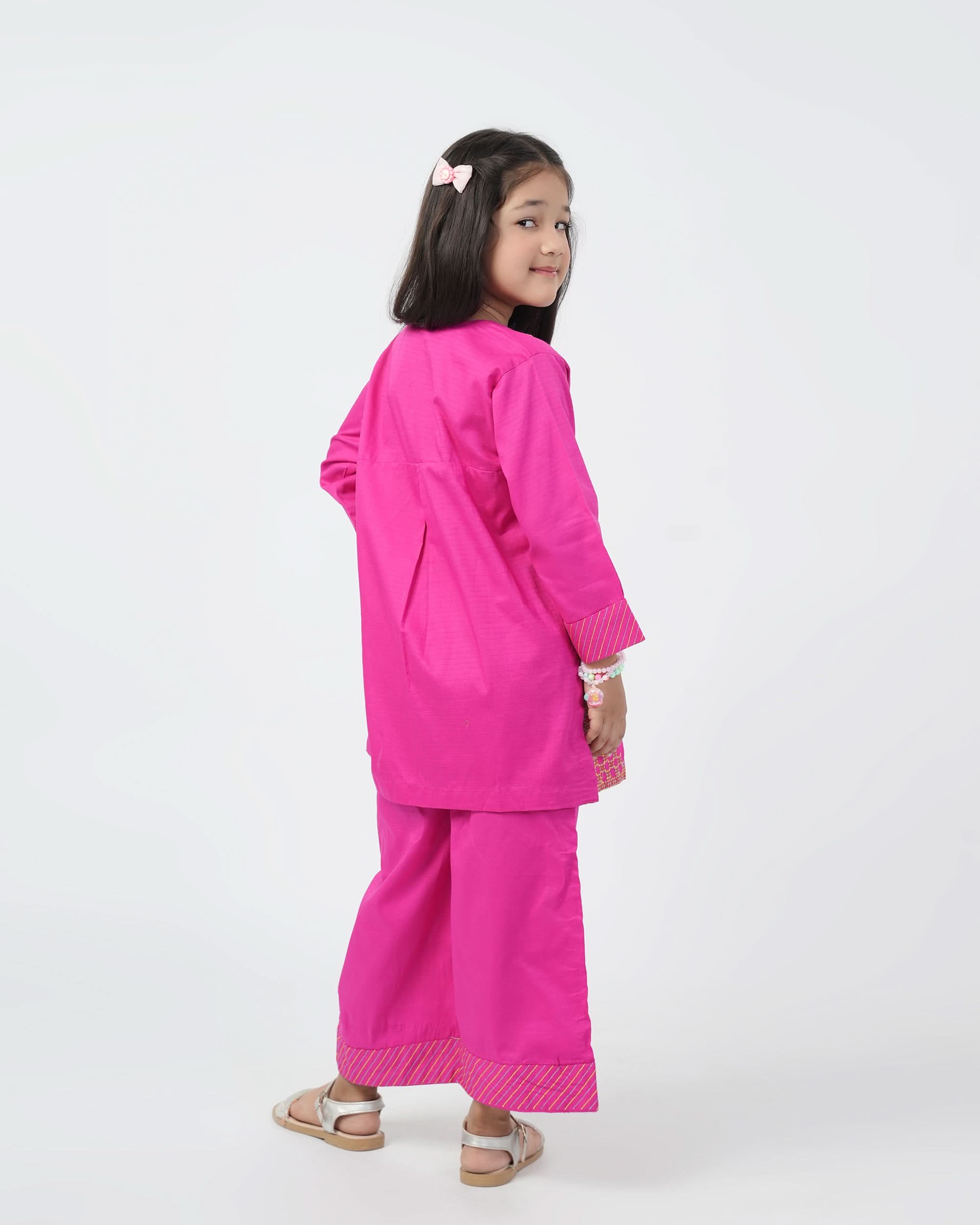 Eminent Girls Embroidered 02 Pcs Suit - Pink, Girls Shalwar Kameez, Eminent, Chase Value