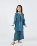 Eminent Girls 2 PCS Cotton Shalwar Suit - Teal, Girls Shalwar Kameez, Eminent, Chase Value