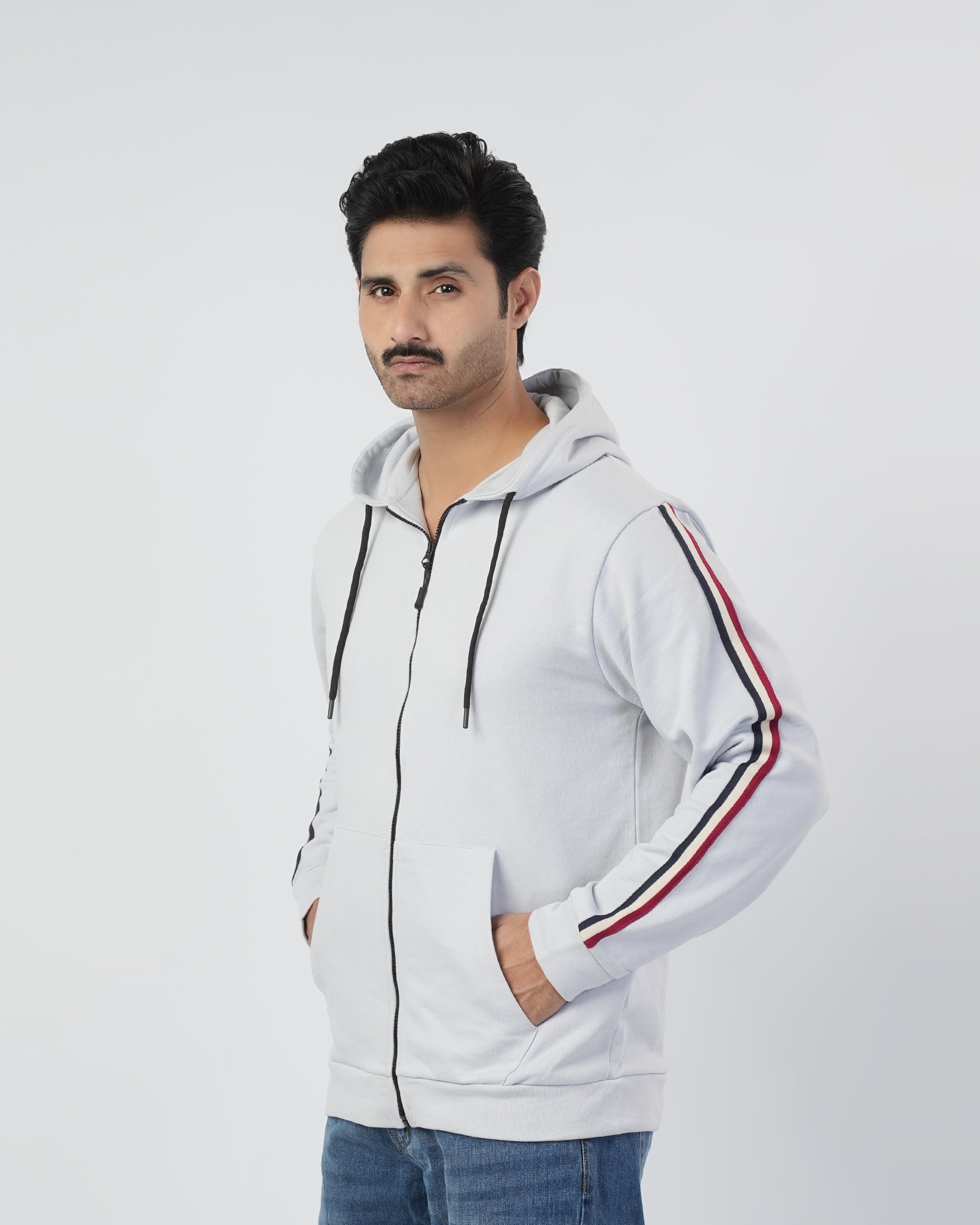 Valuables Men's Hooded Zipper Jacket