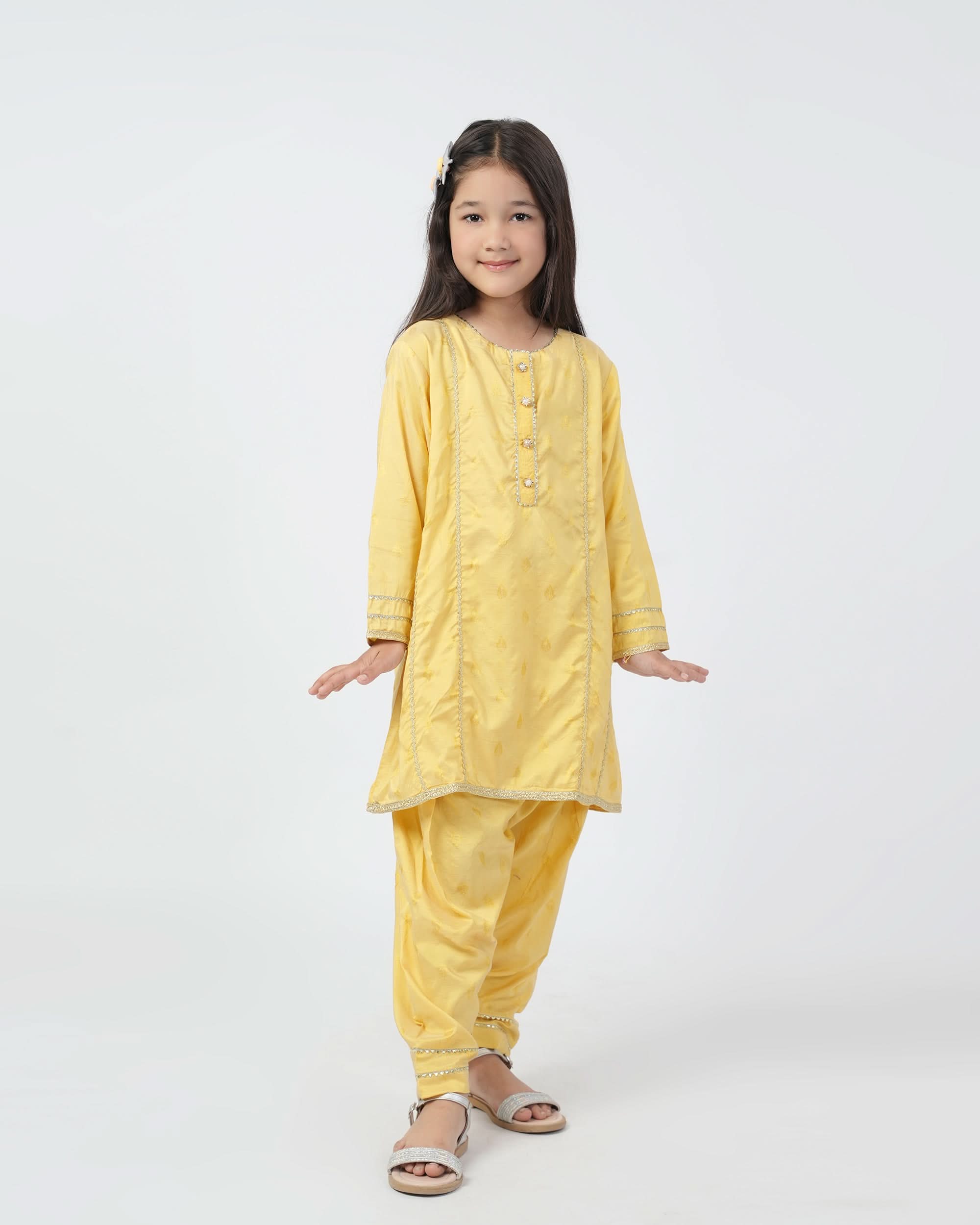 Eminent Girls Shalwar Suit - Yellow, Girls Shalwar Kameez, Eminent, Chase Value