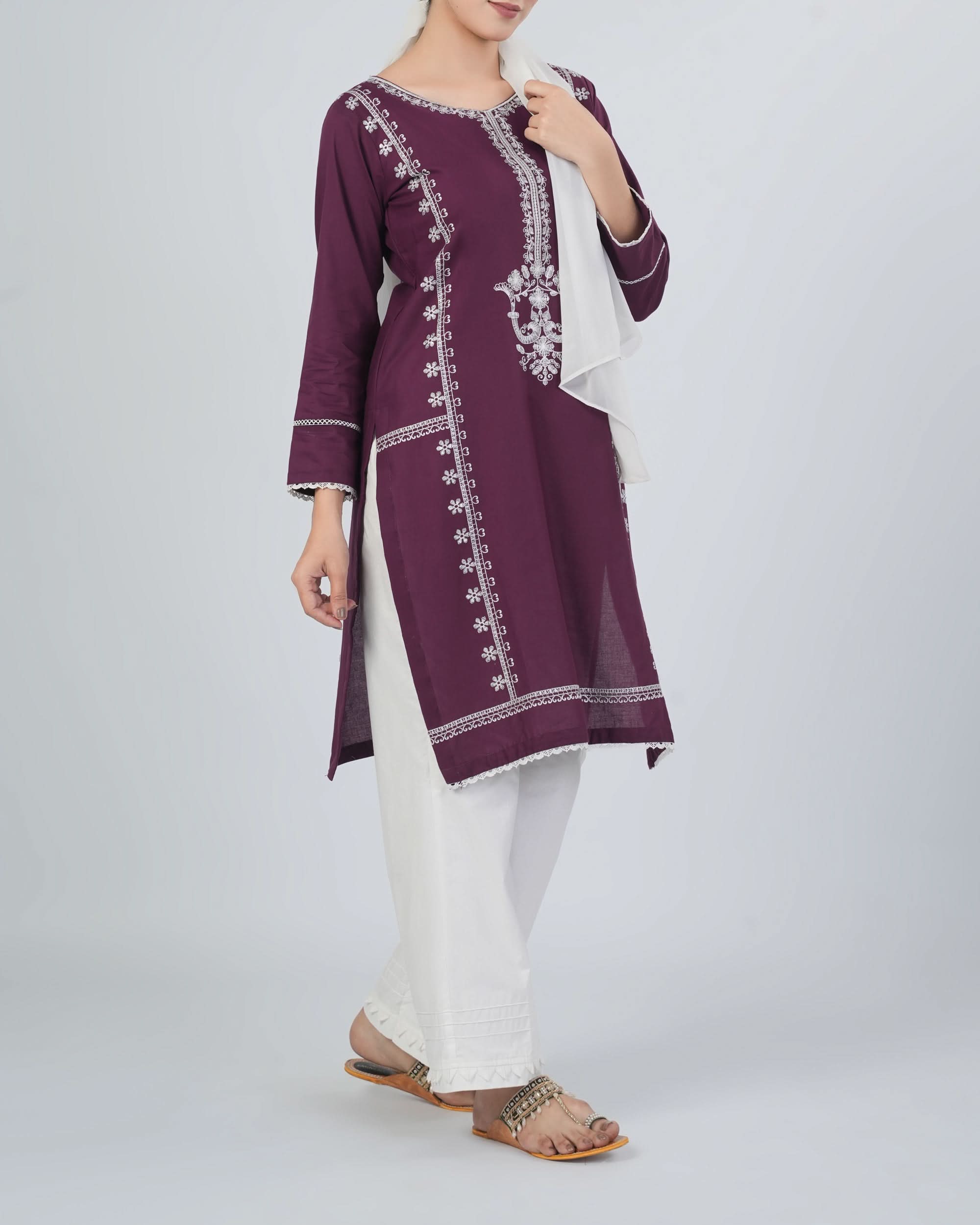 Valuables Women's Embroidered Kurti, Women Ready Kurtis, Chase Value, Chase Value