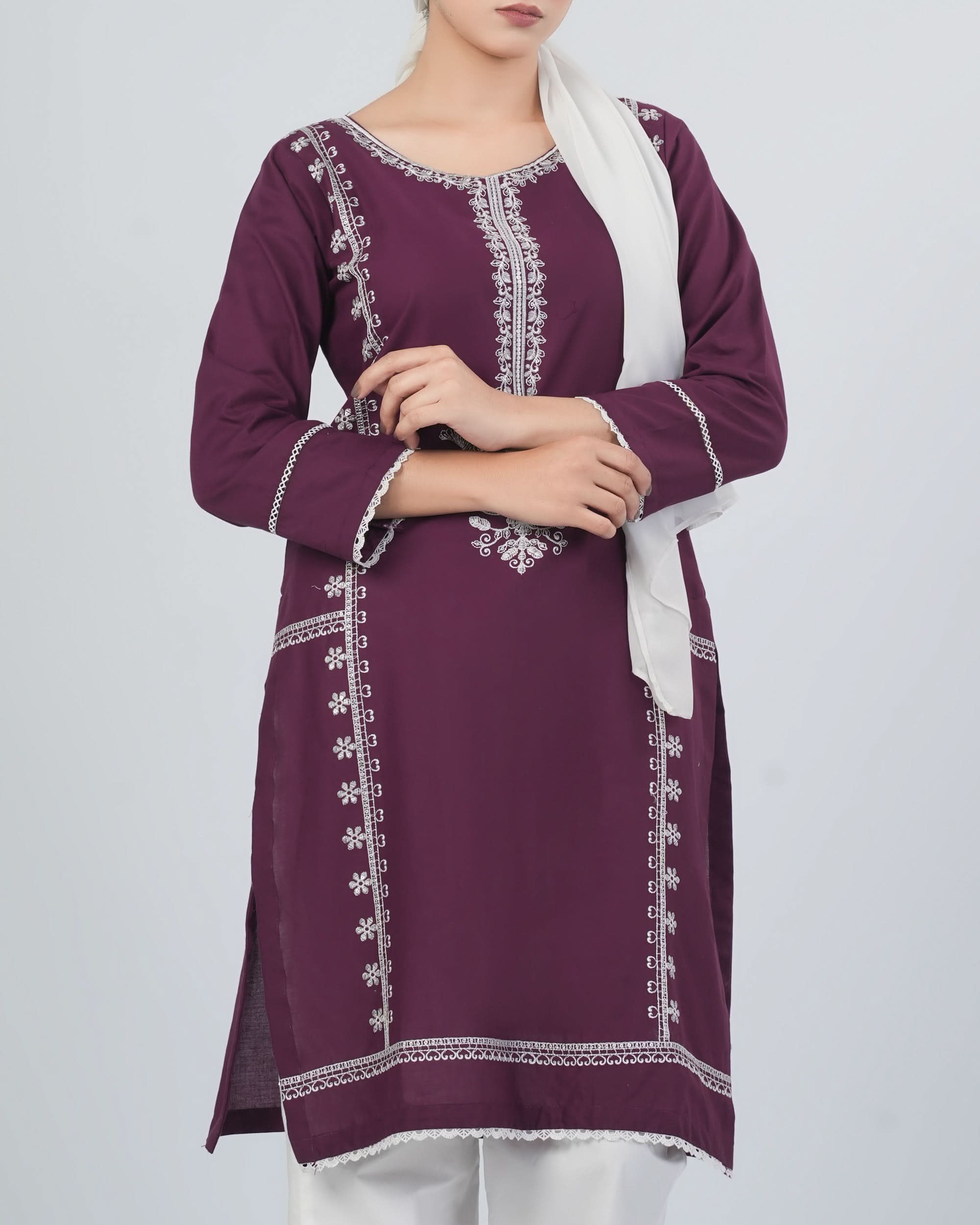 Valuables Women's Embroidered Kurti, Women Ready Kurtis, Chase Value, Chase Value