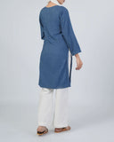 Valuables Women’s Denim Embroidered Kurti, Women Ready Kurtis, Chase Value, Chase Value