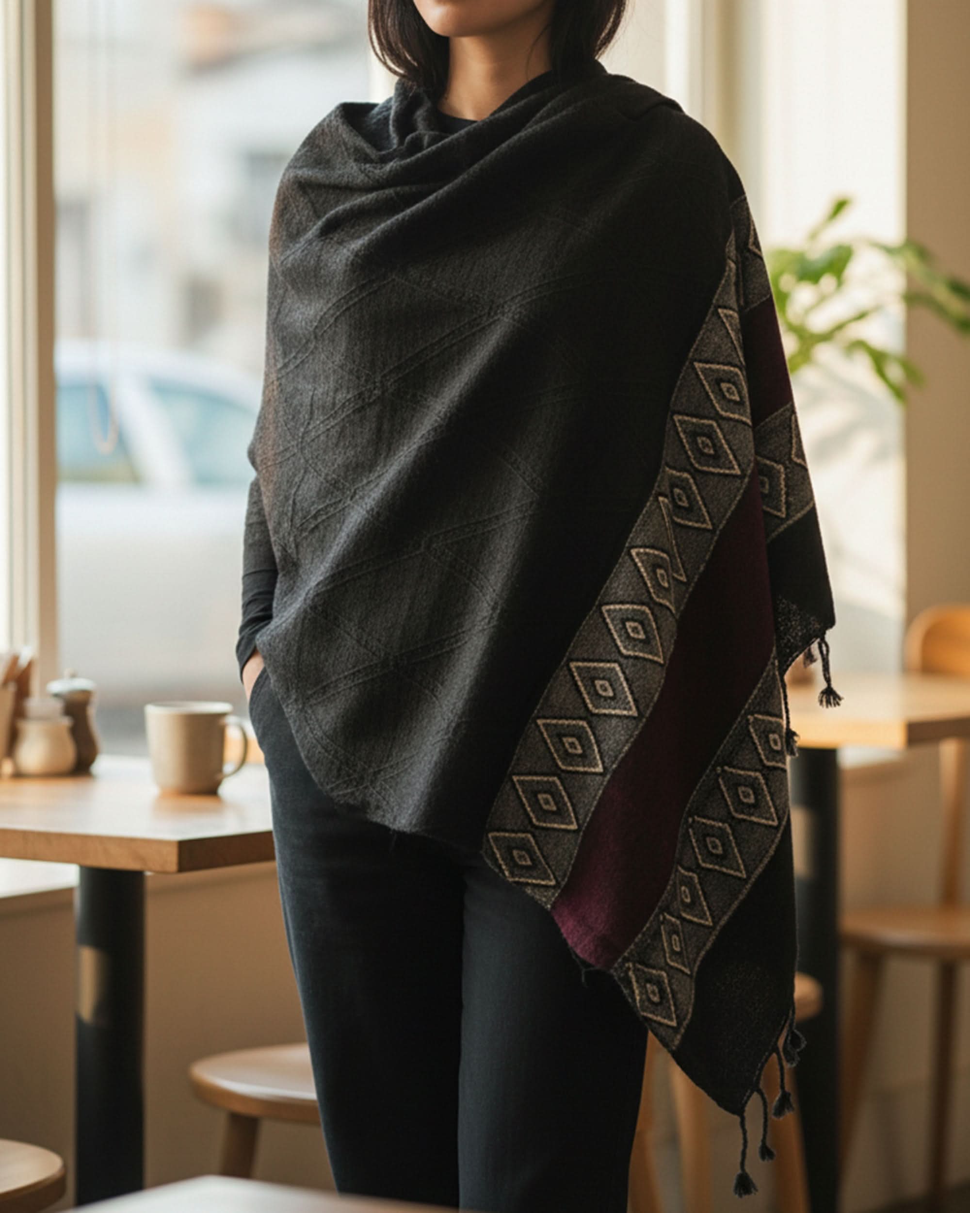 Women Velvet Shawl, Women Shawls & Scarves, Chase Value, Chase Value