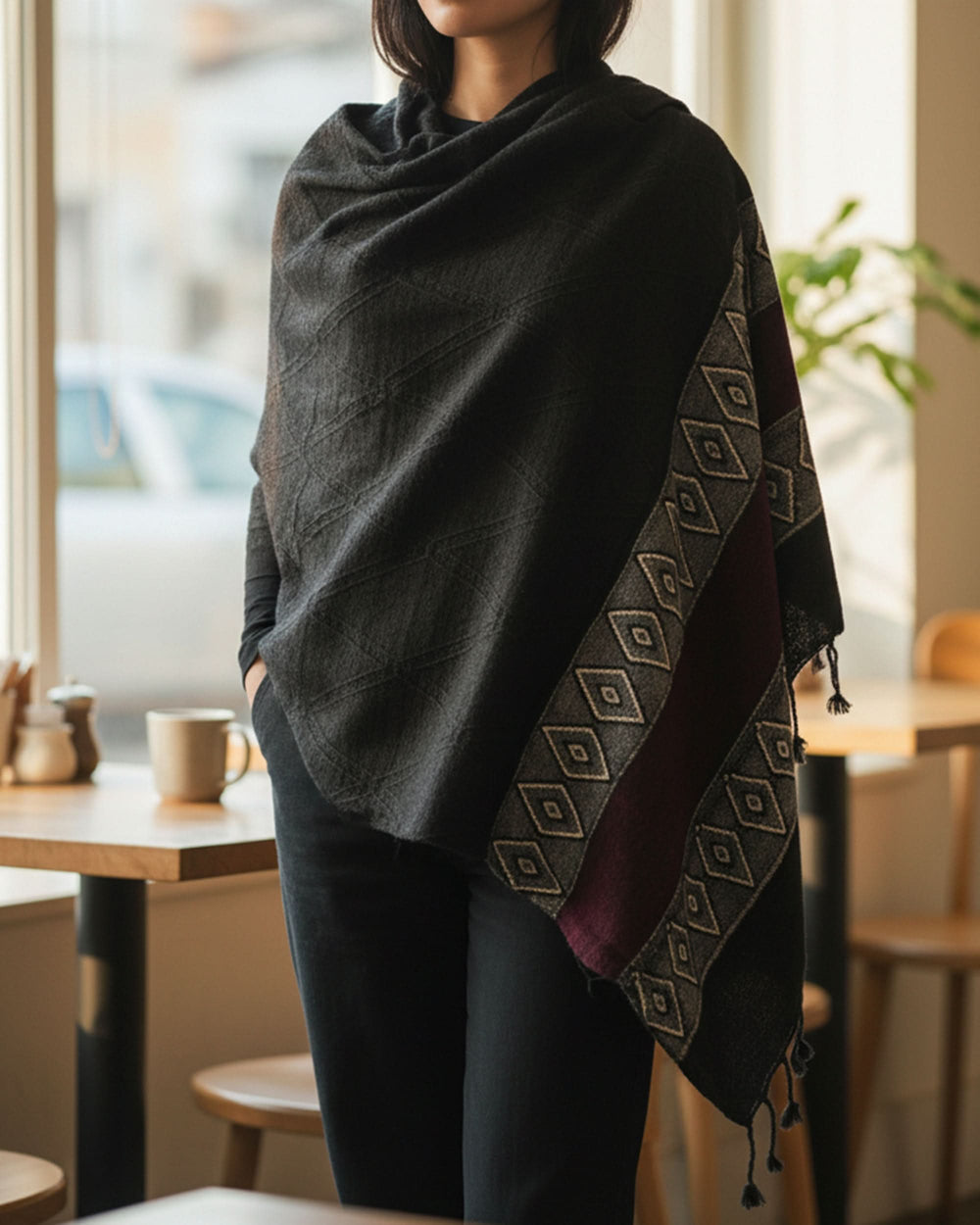 Women Velvet Shawl, Women Shawls & Scarves, Chase Value, Chase Value