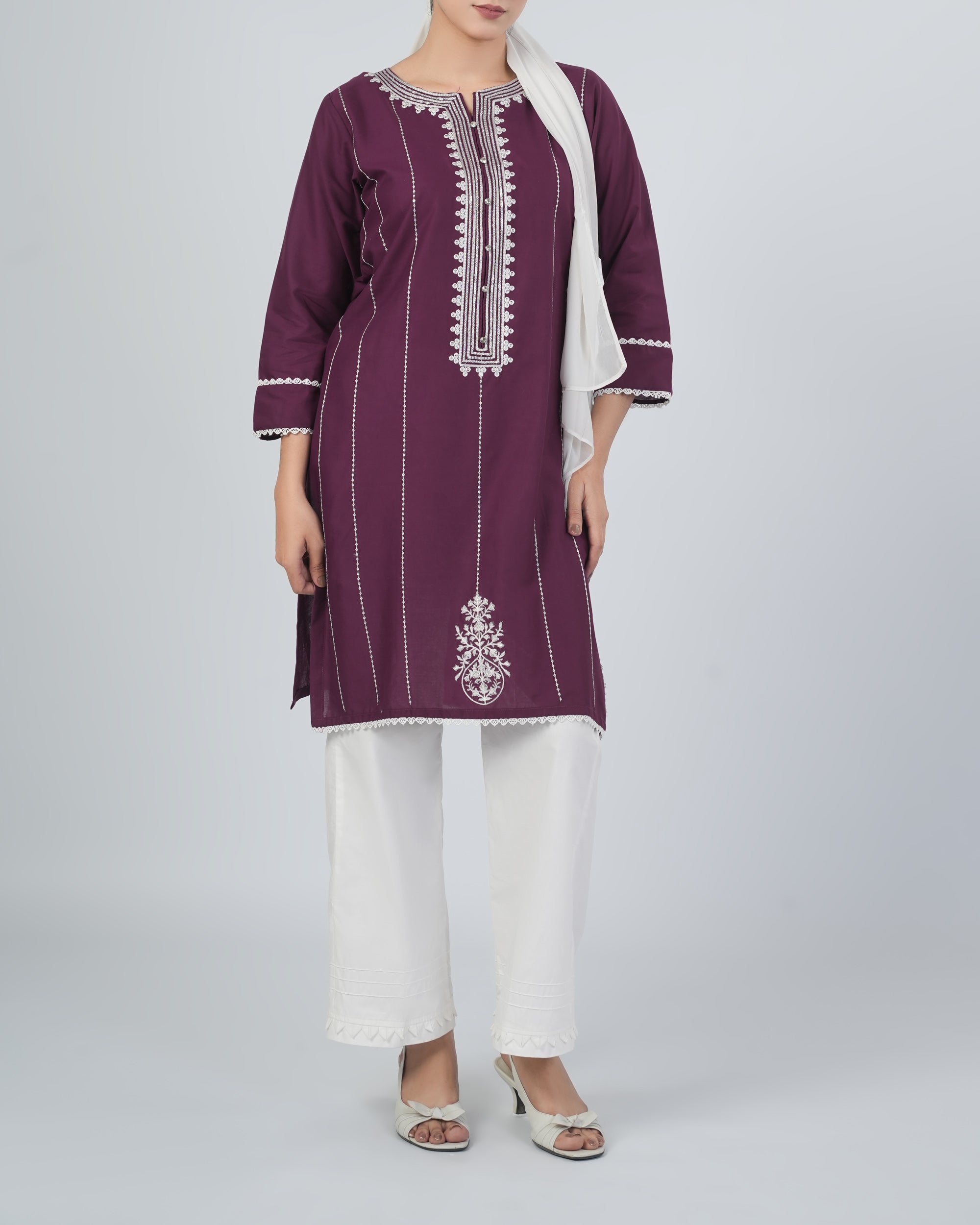 Valuables Women's Embroidered Kurti, Women Ready Kurtis, Chase Value, Chase Value