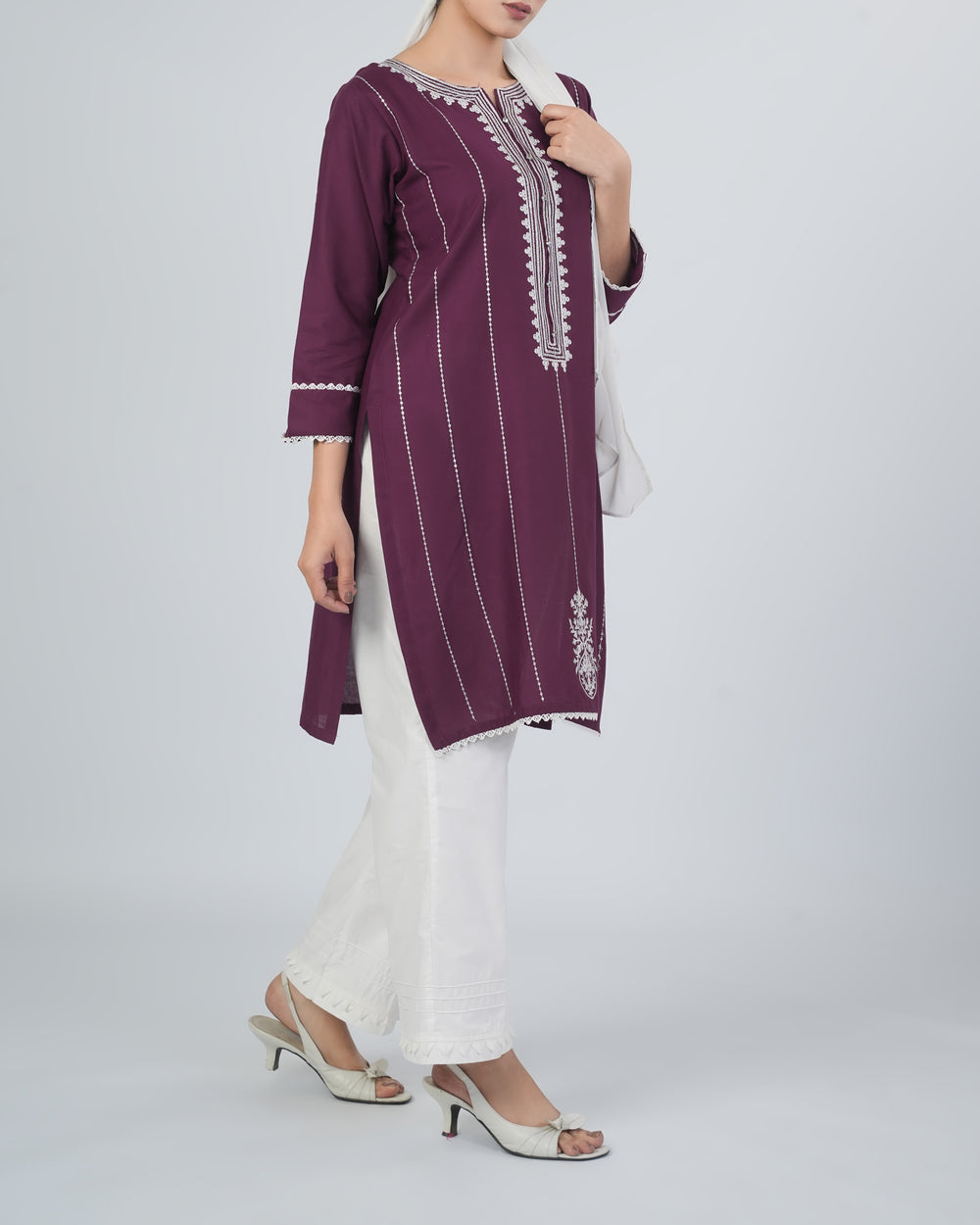 Valuables Women's Embroidered Kurti, Women Ready Kurtis, Chase Value, Chase Value