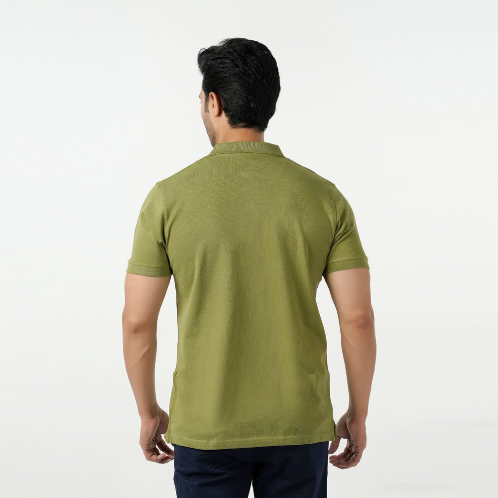 Eminent Men's Polo Half Sleeves T-Shirt - Olive Green, Men's T-Shirts & Polos, Eminent, Chase Value