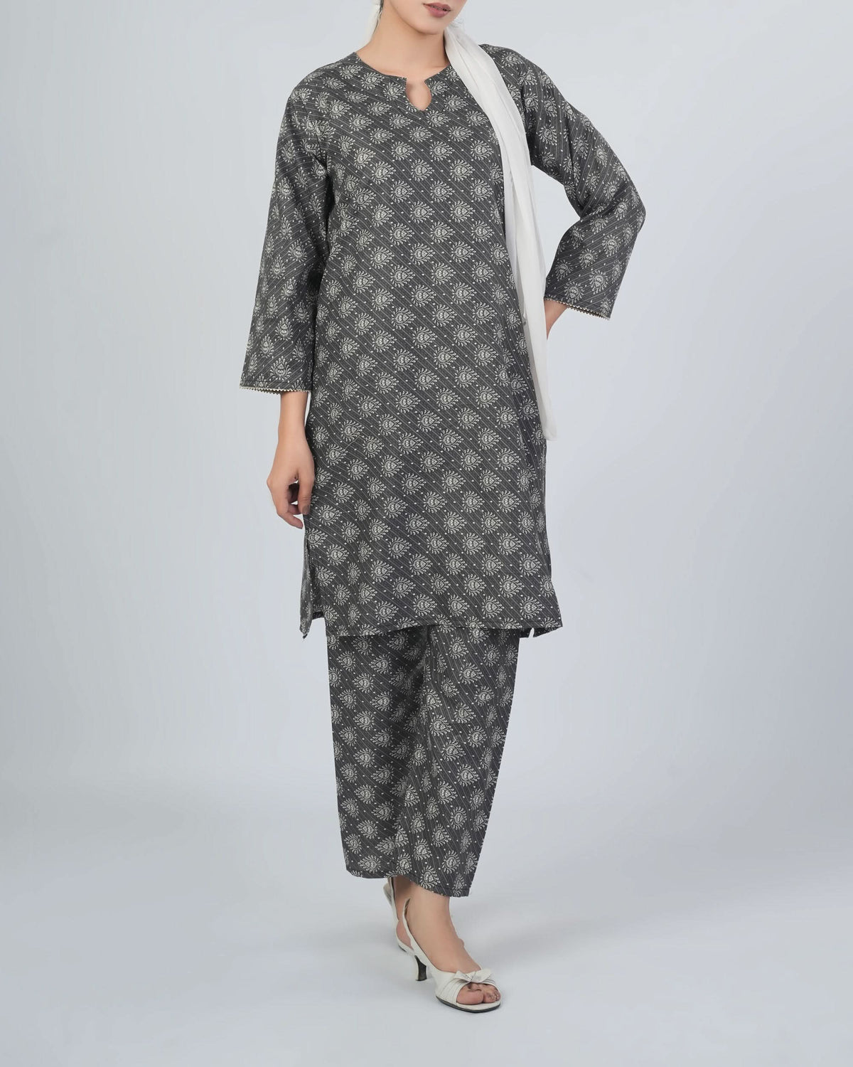 Women's Printed Unstitched 2pcs Suit, Women, 2Pcs Shalwar Suit, Chase Value, Chase Value