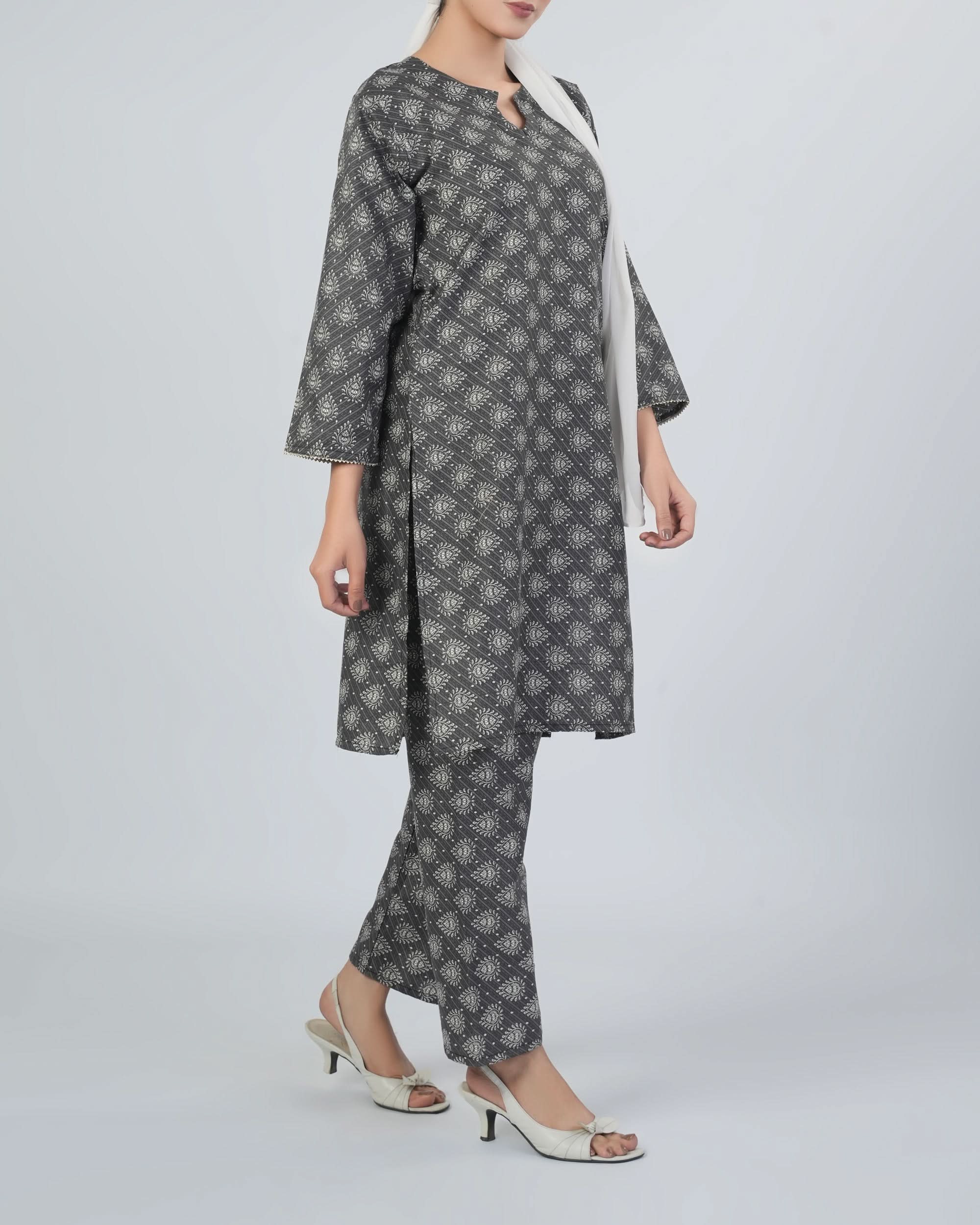 Women's Printed Unstitched 2pcs Suit, Women, 2Pcs Shalwar Suit, Chase Value, Chase Value