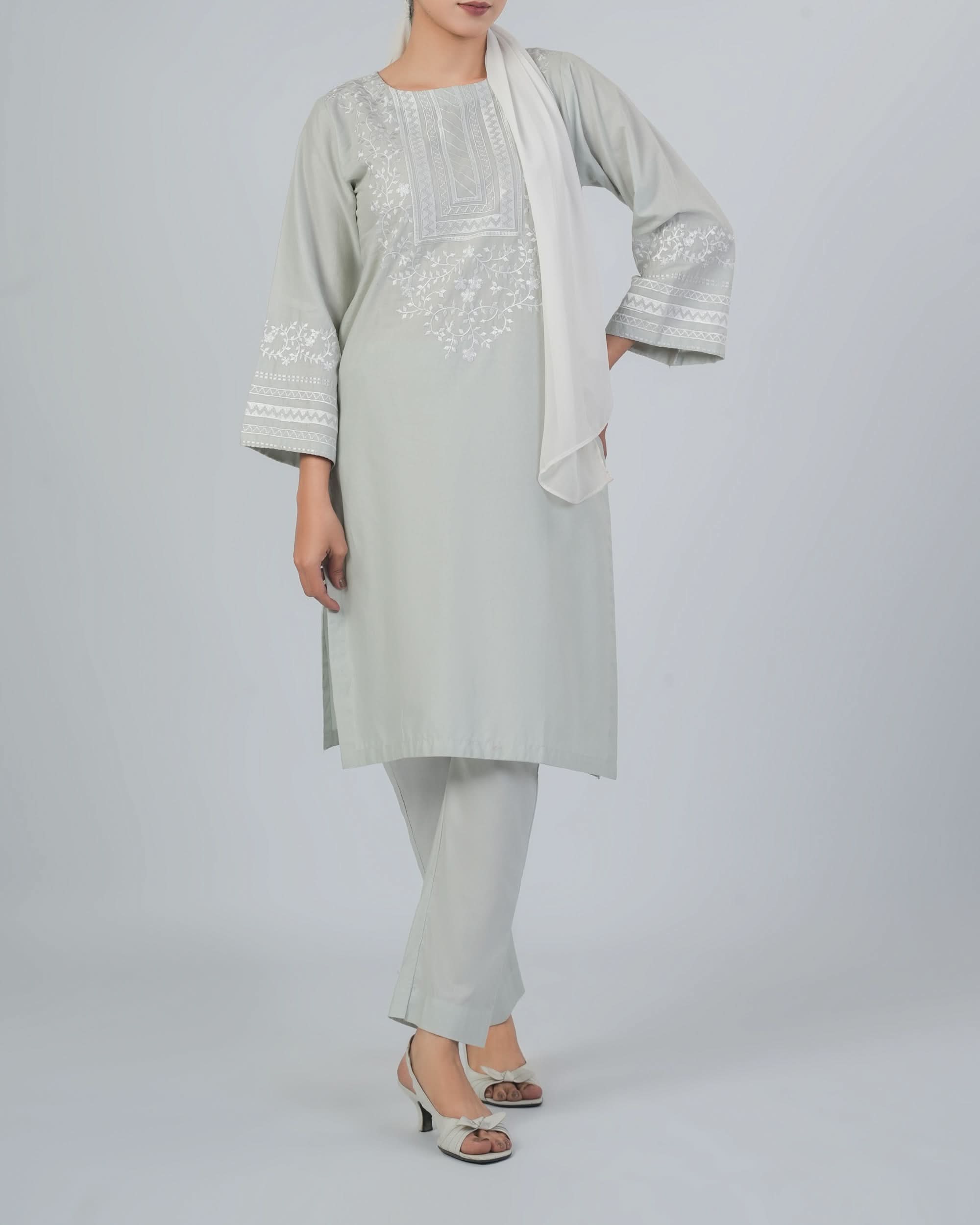 Valuable Women's Embroidered 2Pcs Suit, Women Shalwar Suits, Chase Value, Chase Value