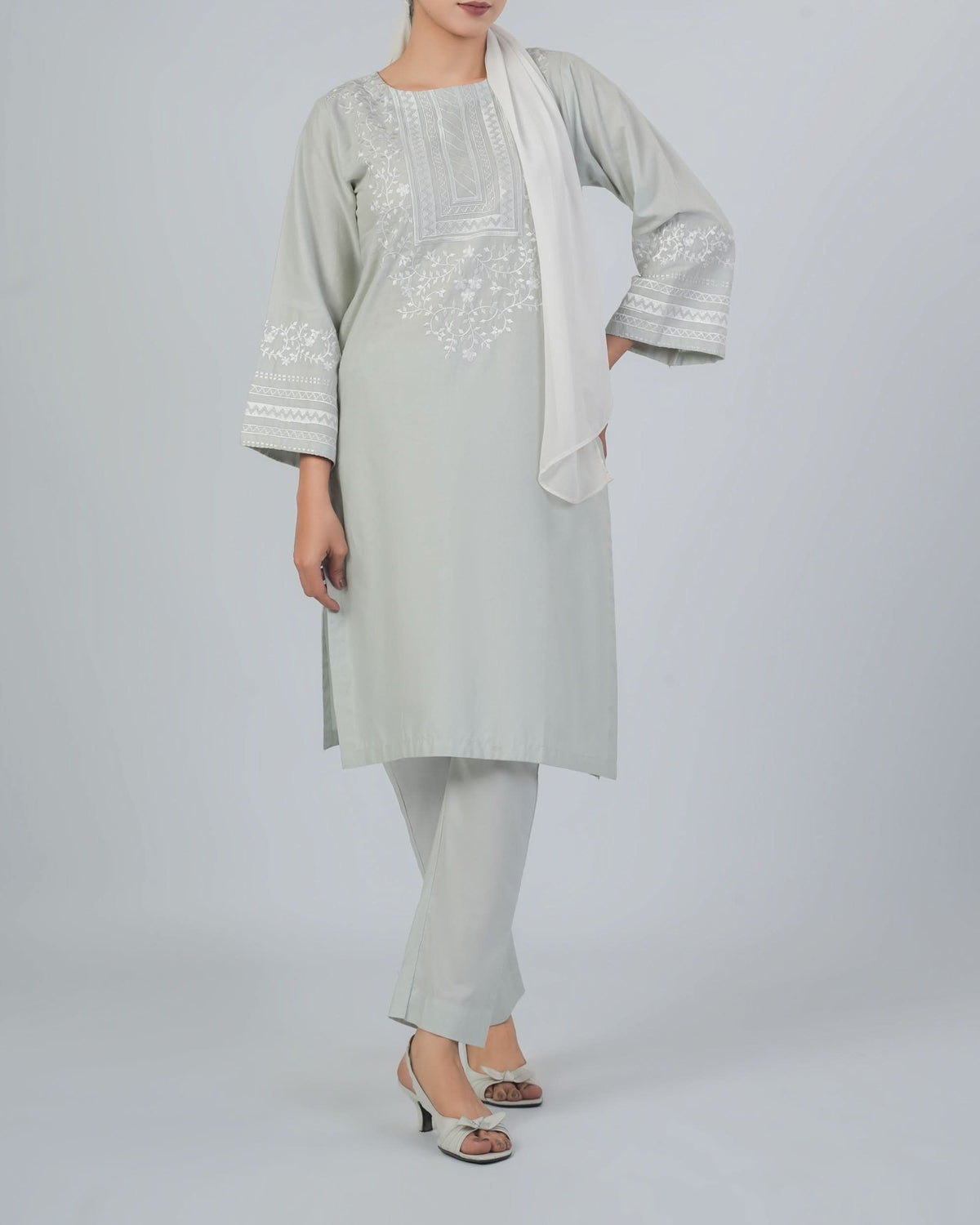Valuable Women's Embroidered 2Pcs Suit, Women Shalwar Suits, Chase Value, Chase Value