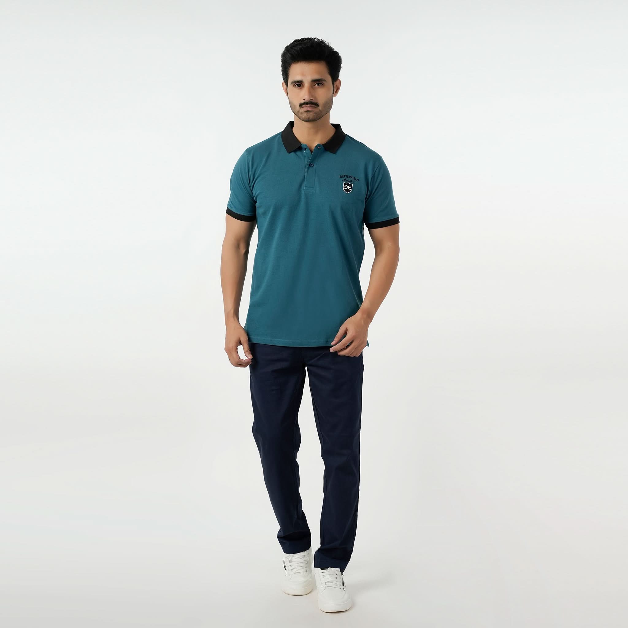Eminent Men's Polo Half Sleeves T-Shirt - Teal, Men's T-Shirts & Polos, Eminent, Chase Value