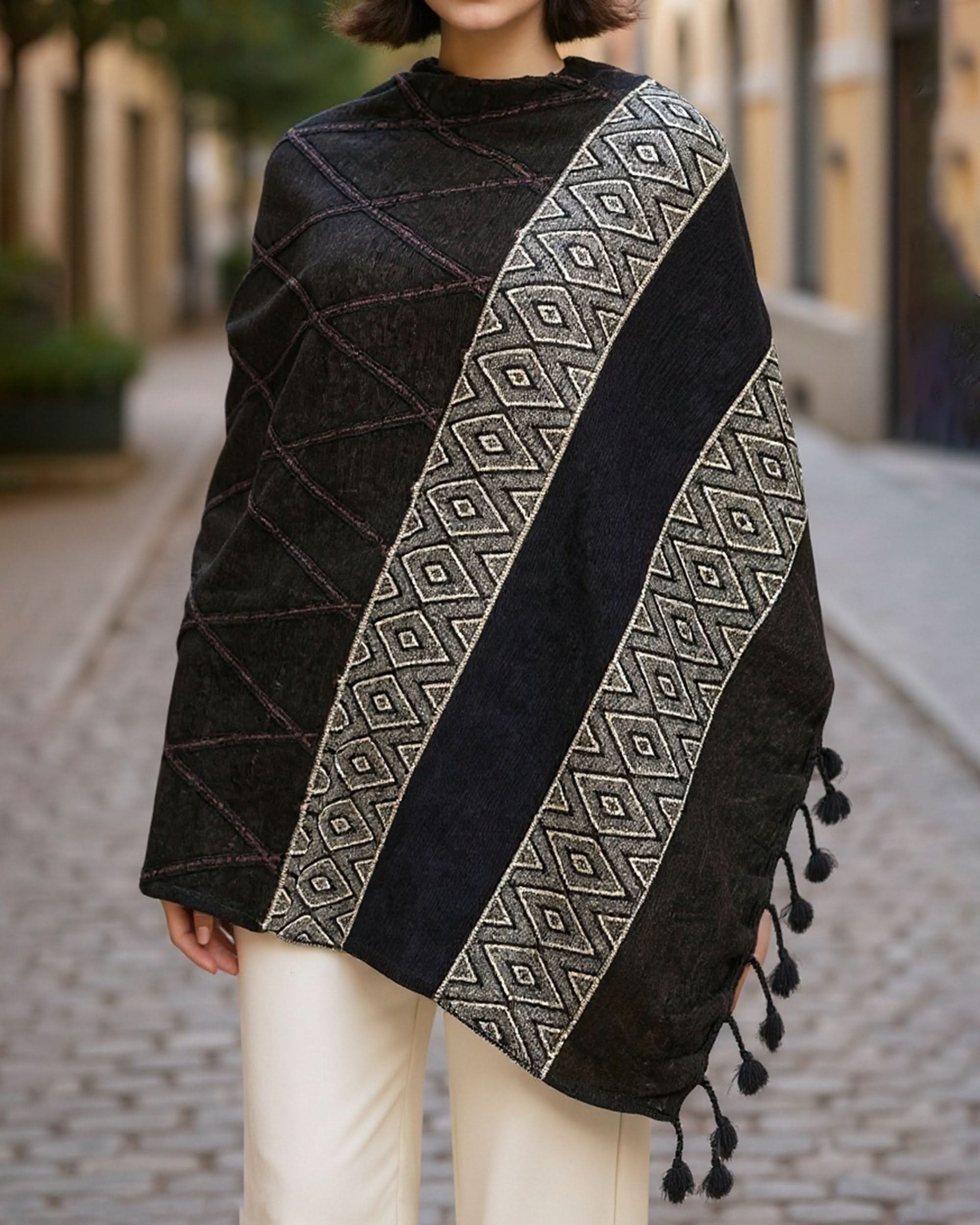 Women Velvet Shawl, Women Shawls & Scarves, Chase Value, Chase Value