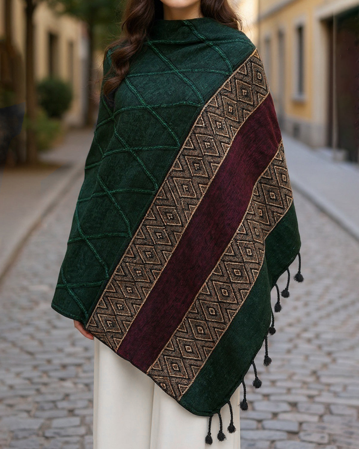 Women's Velvet Shawl