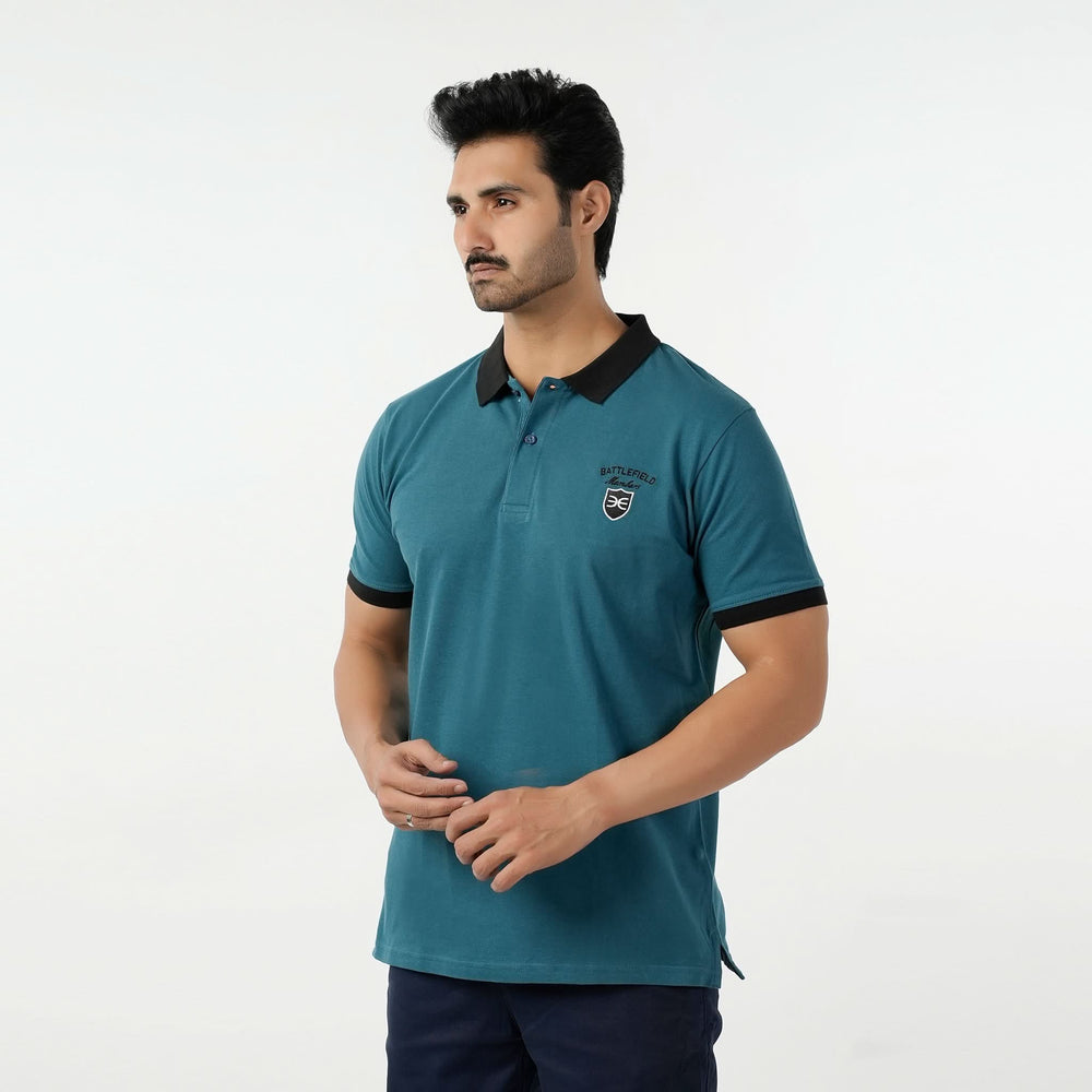 Eminent Men's Polo Half Sleeves T-Shirt - Teal, Men's T-Shirts & Polos, Eminent, Chase Value