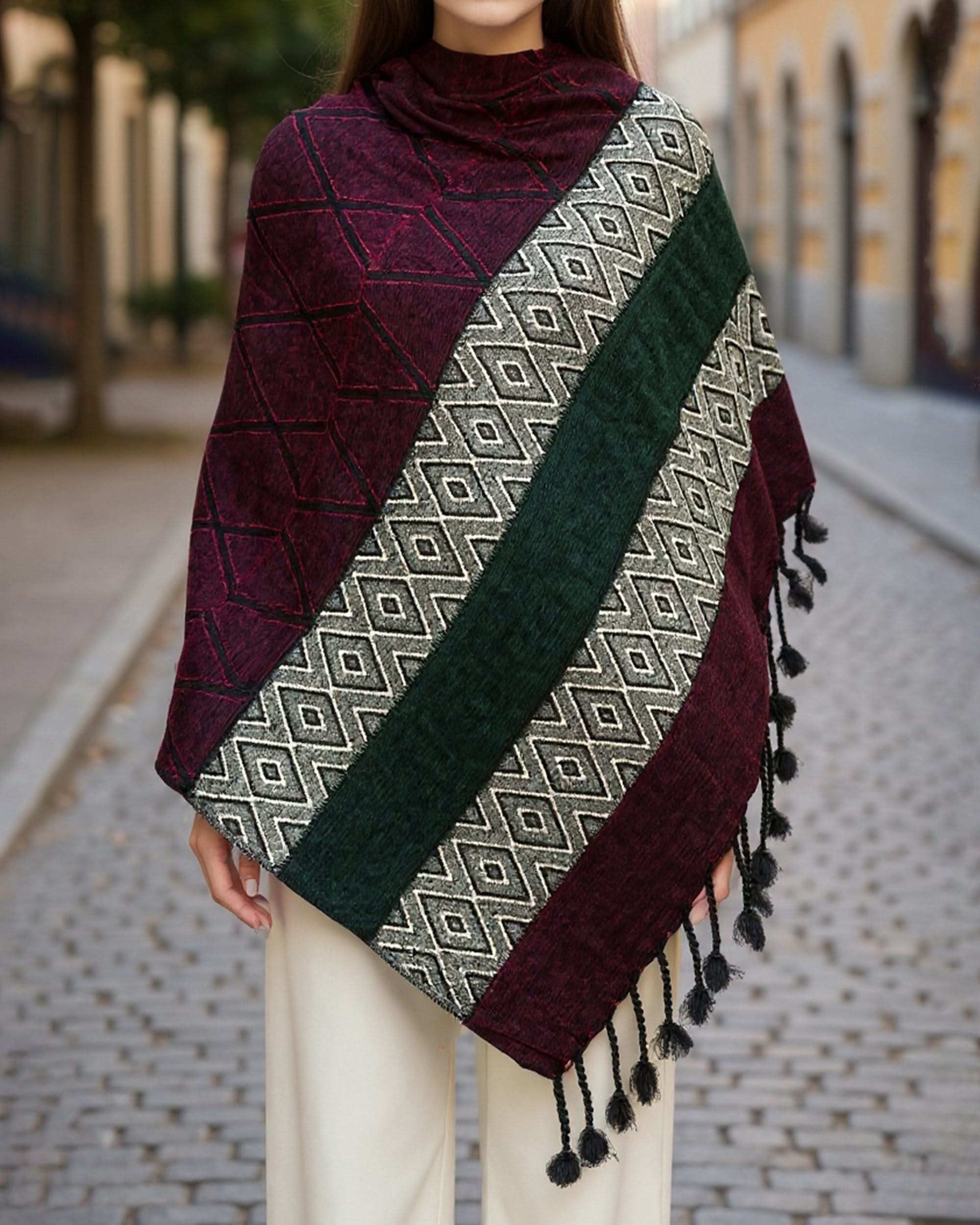 Women Velvet Shawl, Women Shawls & Scarves, Chase Value, Chase Value