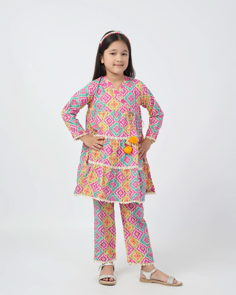 Eminent Girls Printed 02 Pcs Suit - Multi Color, Girls Shalwar Kameez, Eminent, Chase Value