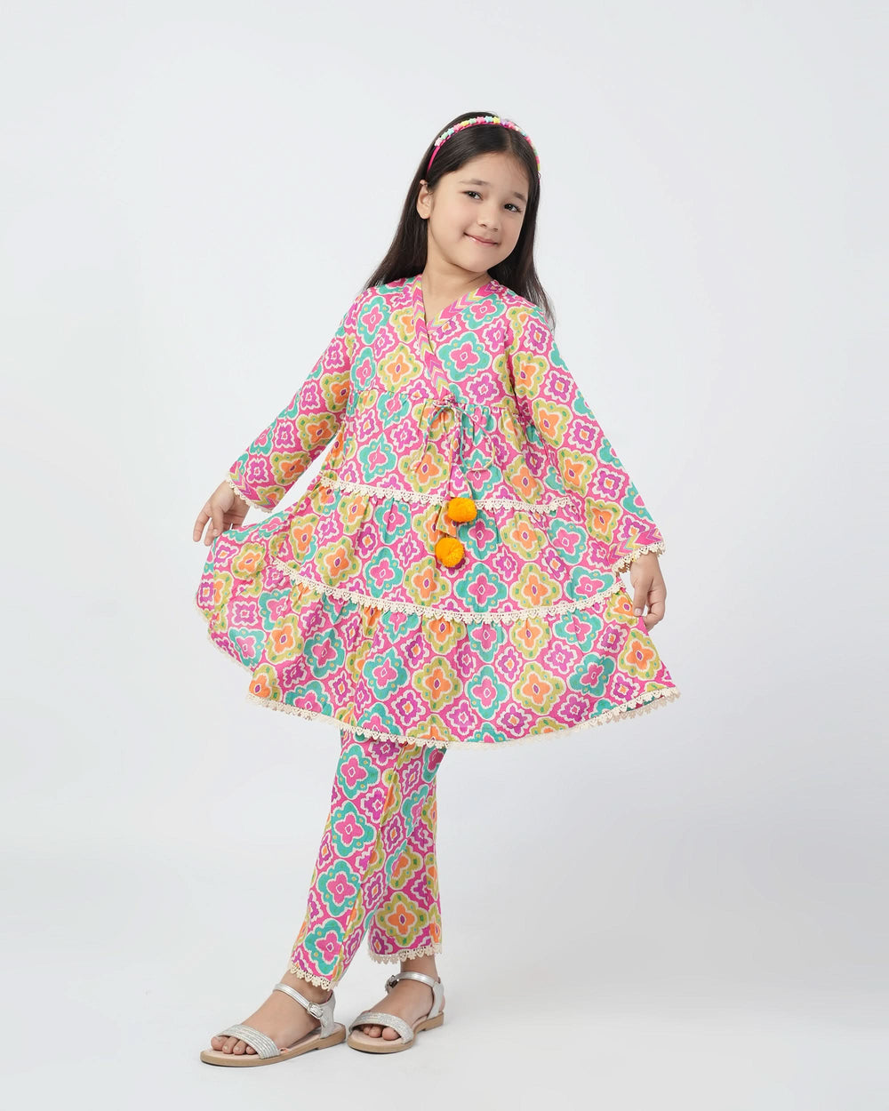 Eminent Girls Printed 02 Pcs Suit - Multi Color, Girls Shalwar Kameez, Eminent, Chase Value