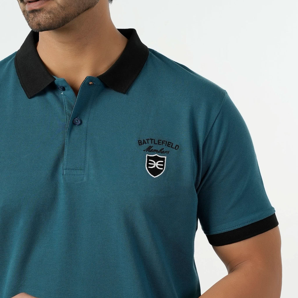Eminent Men's Polo Half Sleeves T-Shirt - Teal, Men's T-Shirts & Polos, Eminent, Chase Value