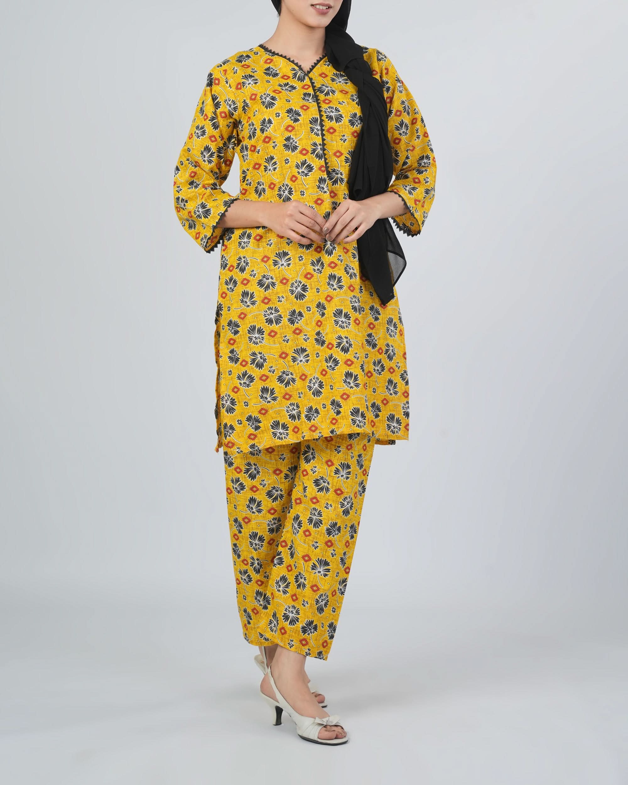 Women's Printed 2pcs Suit, Women Shalwar Suits, Chase Value, Chase Value