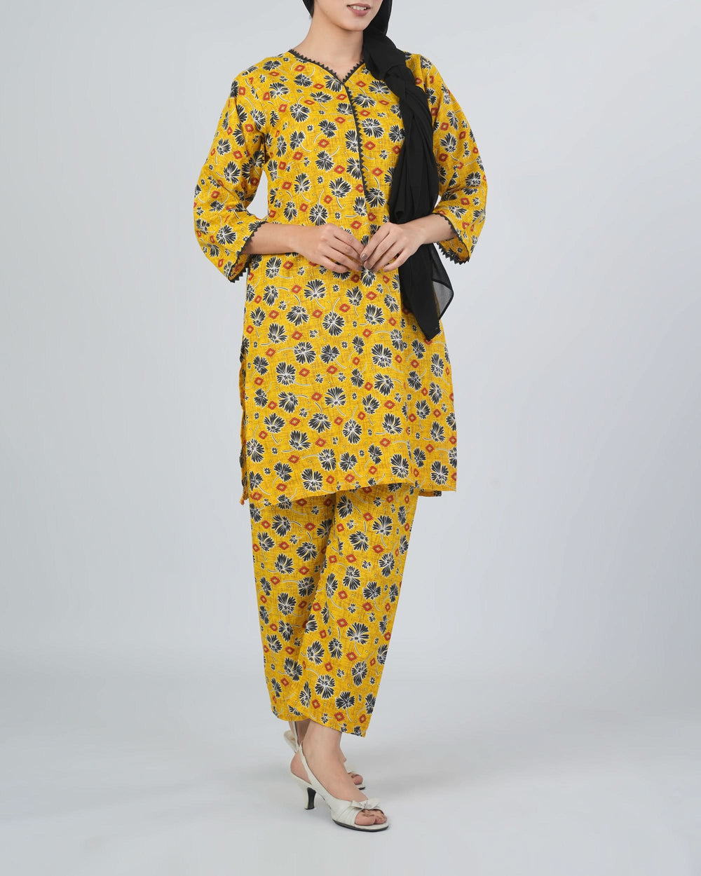 Women's Printed 2pcs Suit, Women Shalwar Suits, Chase Value, Chase Value
