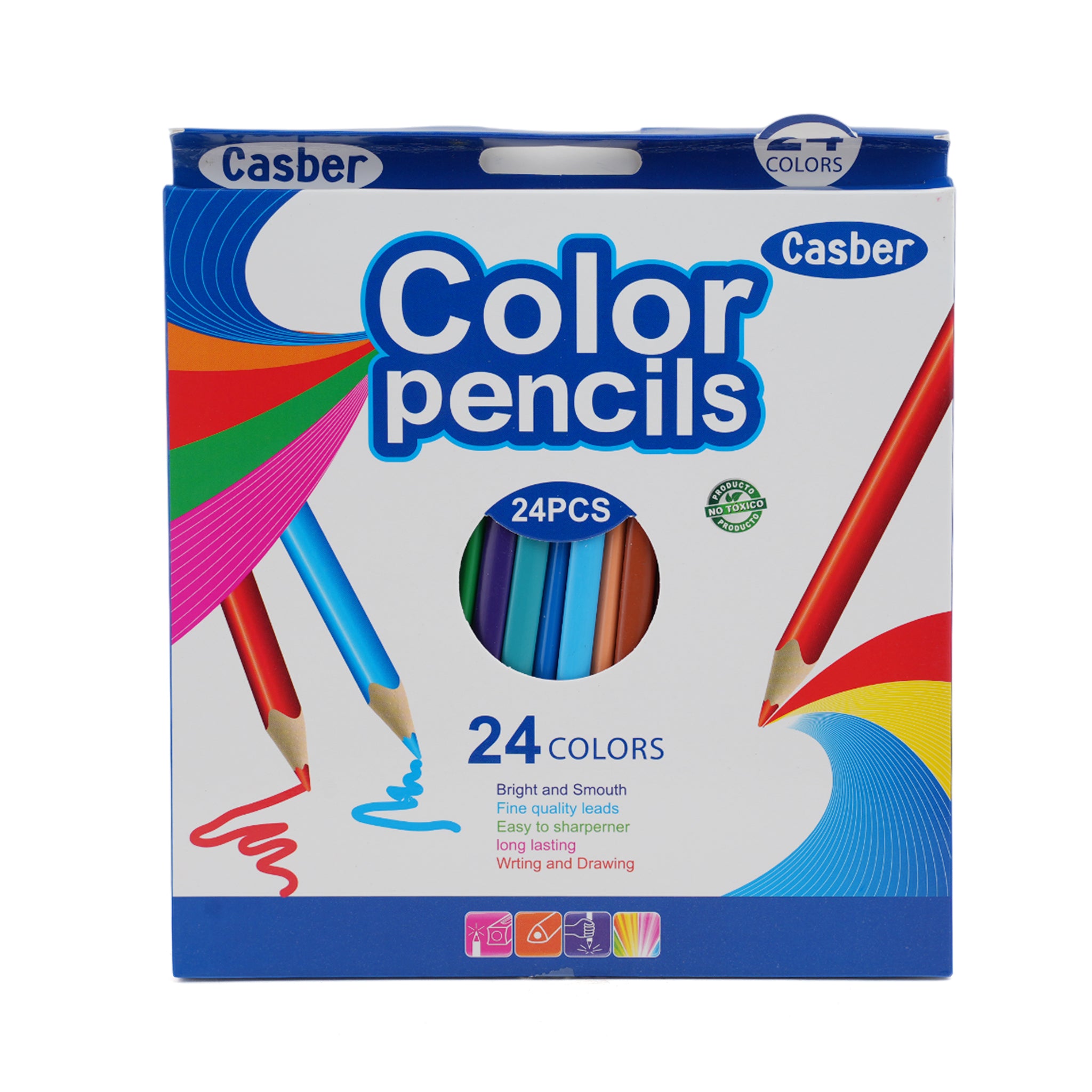 Color Pencil 24 Pcs - Blue, Coloring Tools, Chase Value, Chase Value