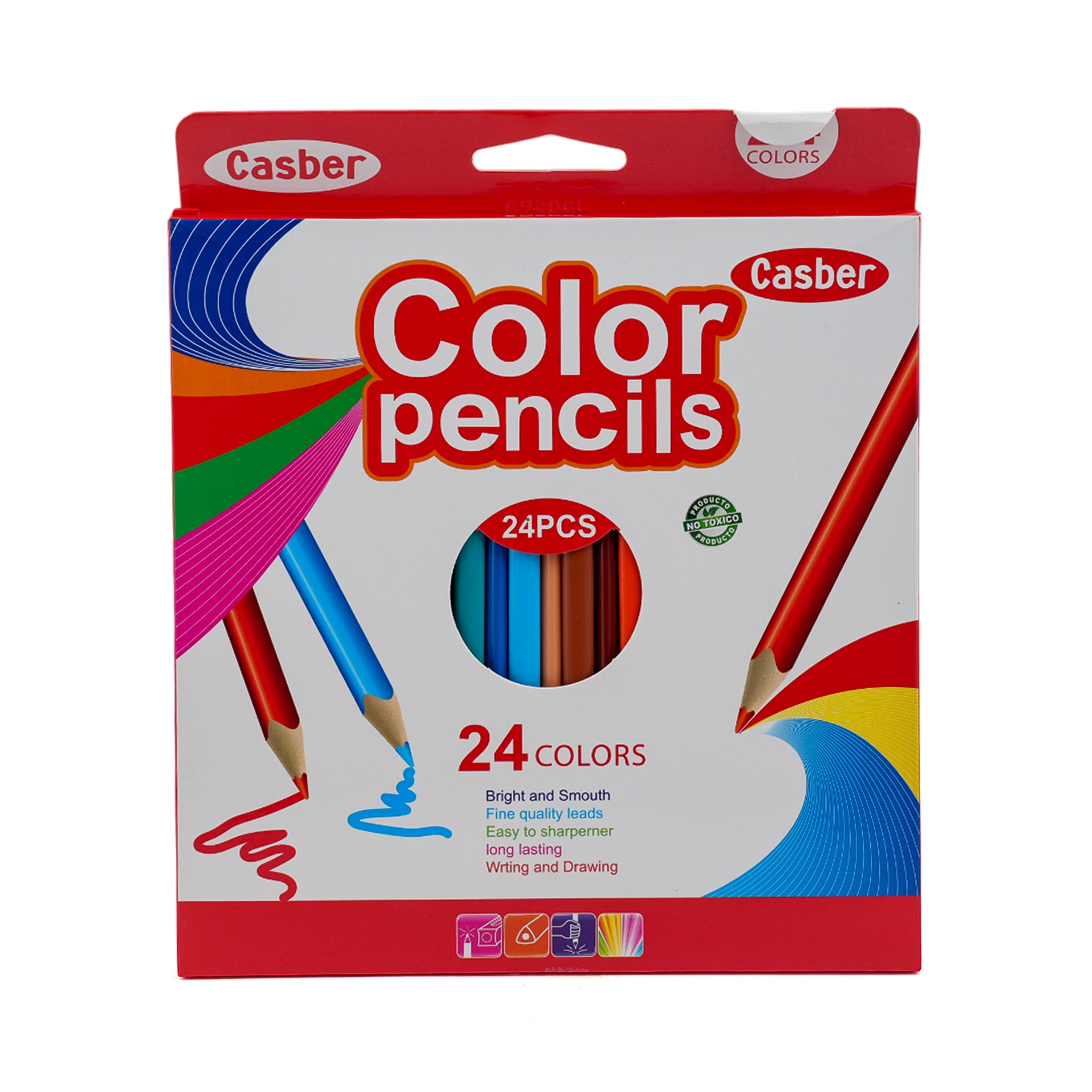 Color Pencil 24 Pcs - Red, Coloring Tools, Chase Value, Chase Value