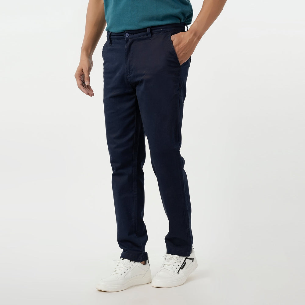 Eminent Men's Cotton Chinos Pant - Navy Blue, Men's Casual Pants & Jeans, Eminent, Chase Value